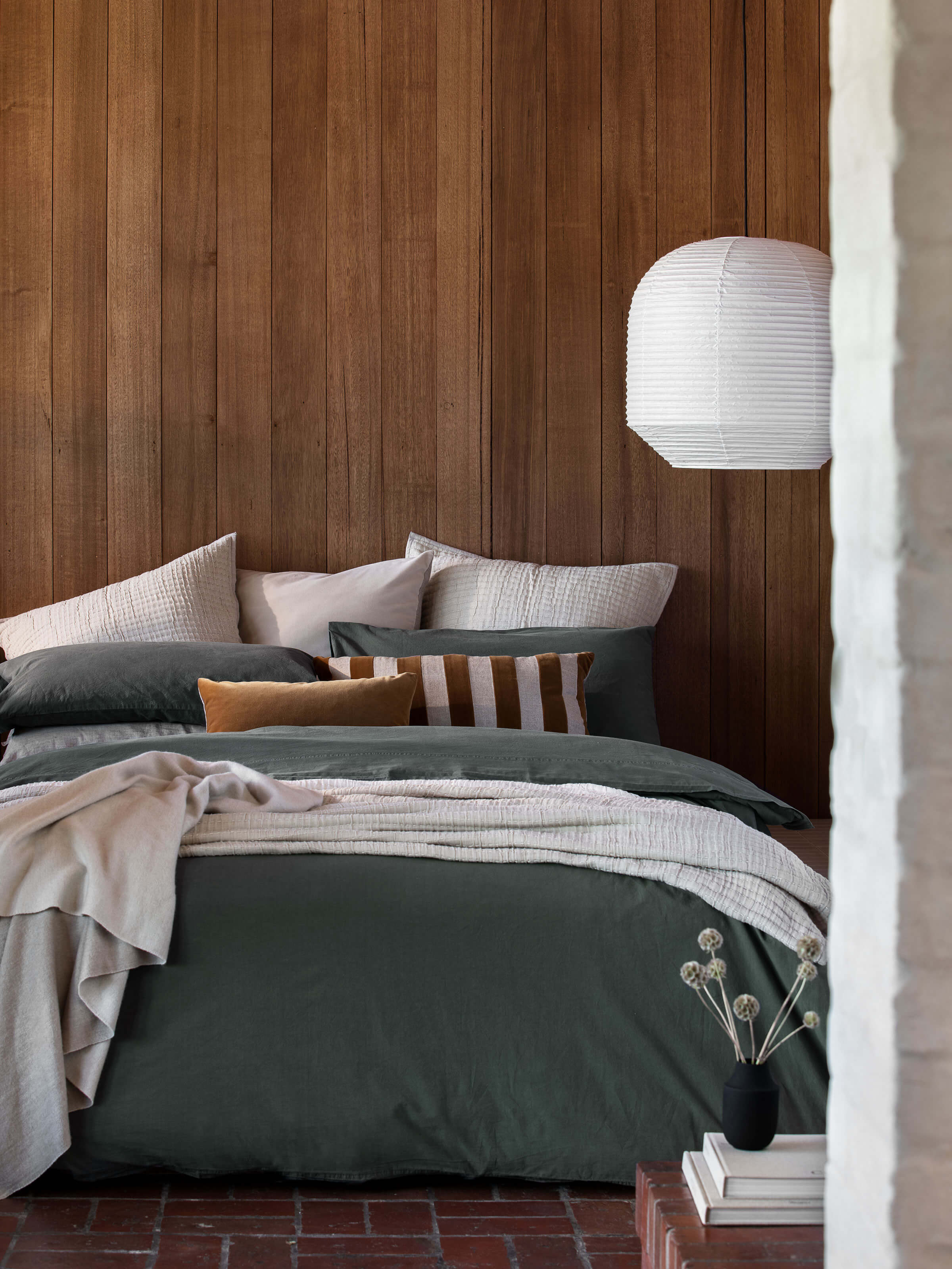 Nordic Eucalypt Portuguese Cotton Duvet Cover Set