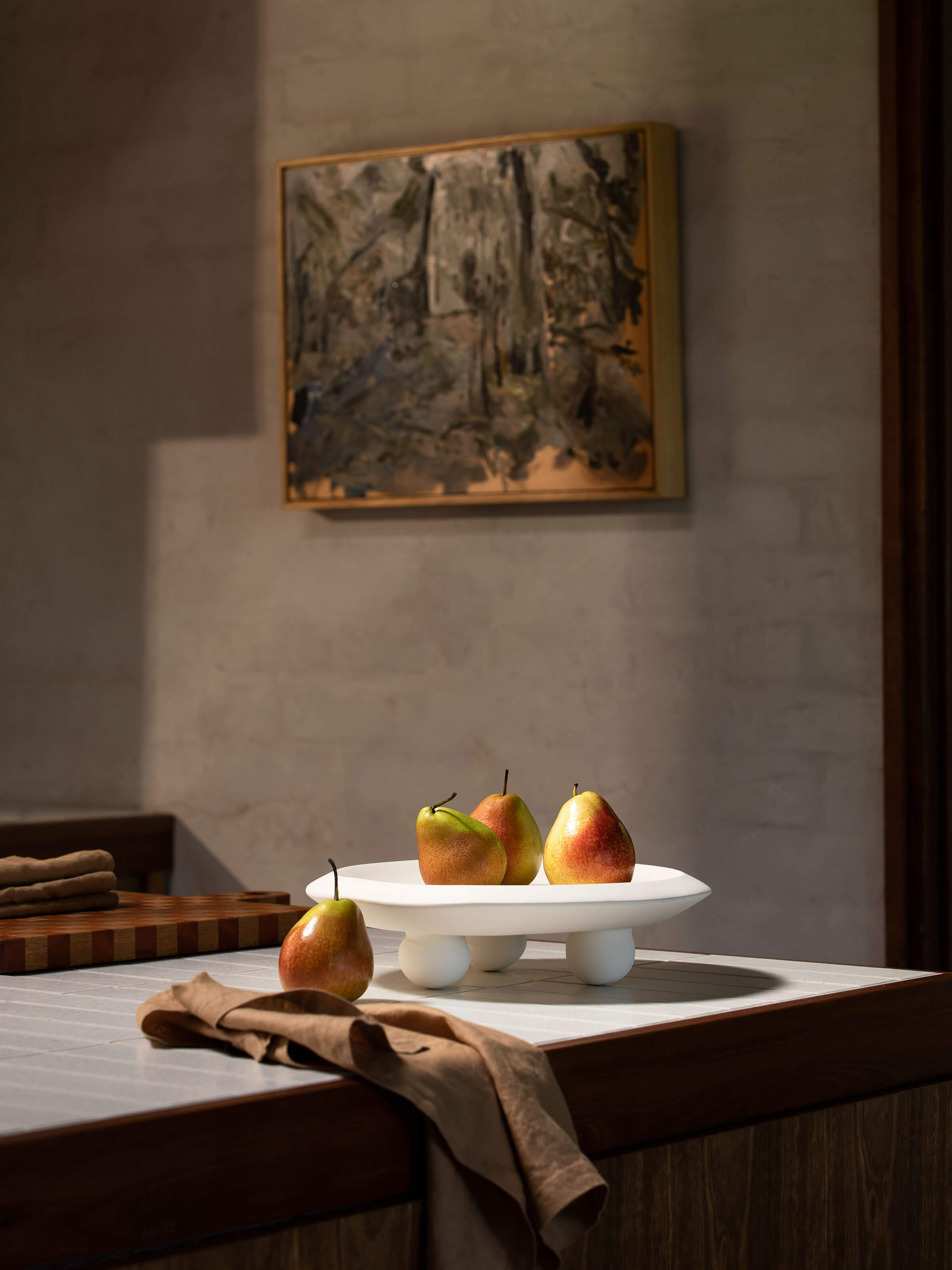Moss Toffee French Linen Napkin Set