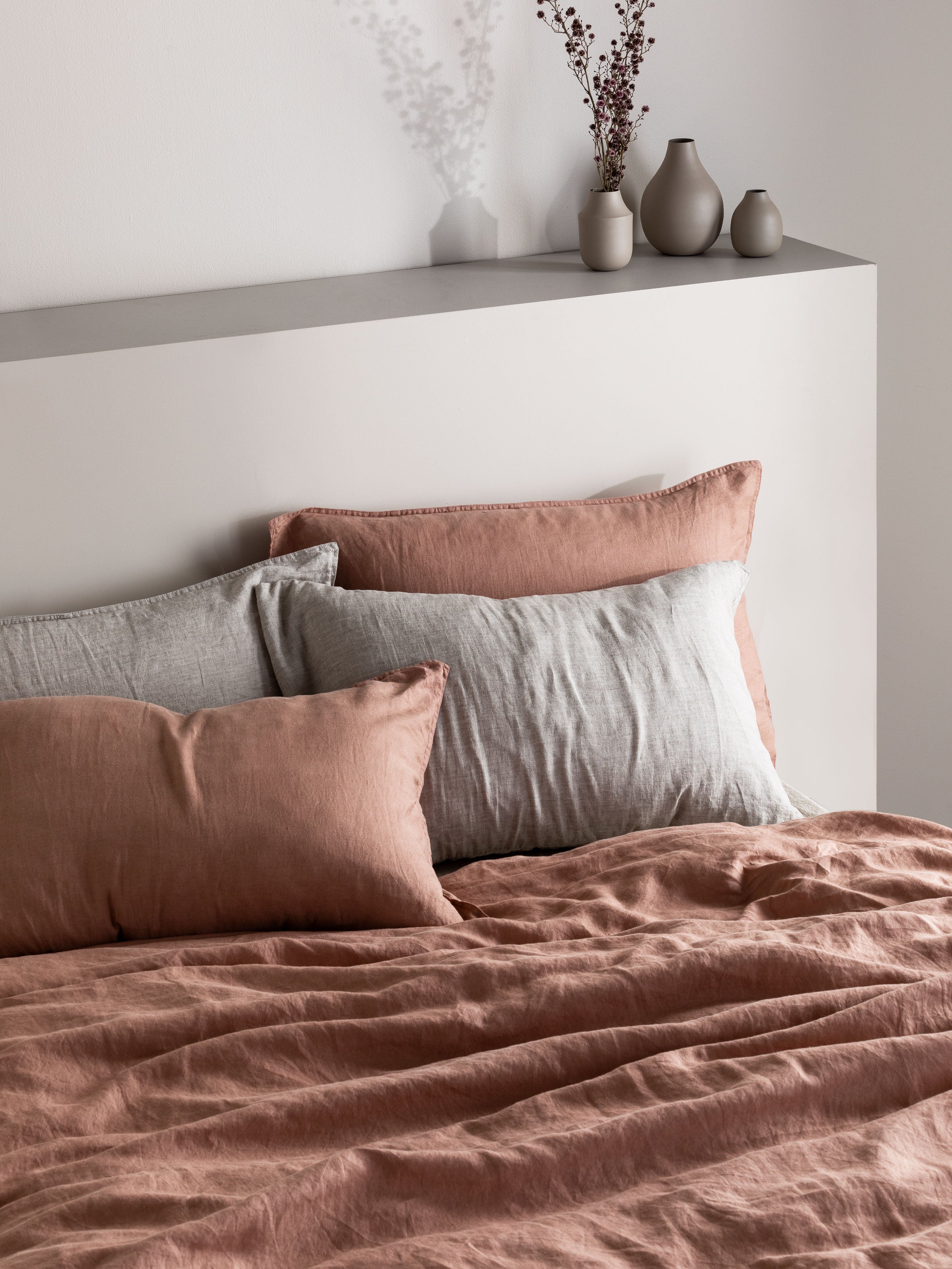 Mondo Clay Organic French Linen Sheet Set