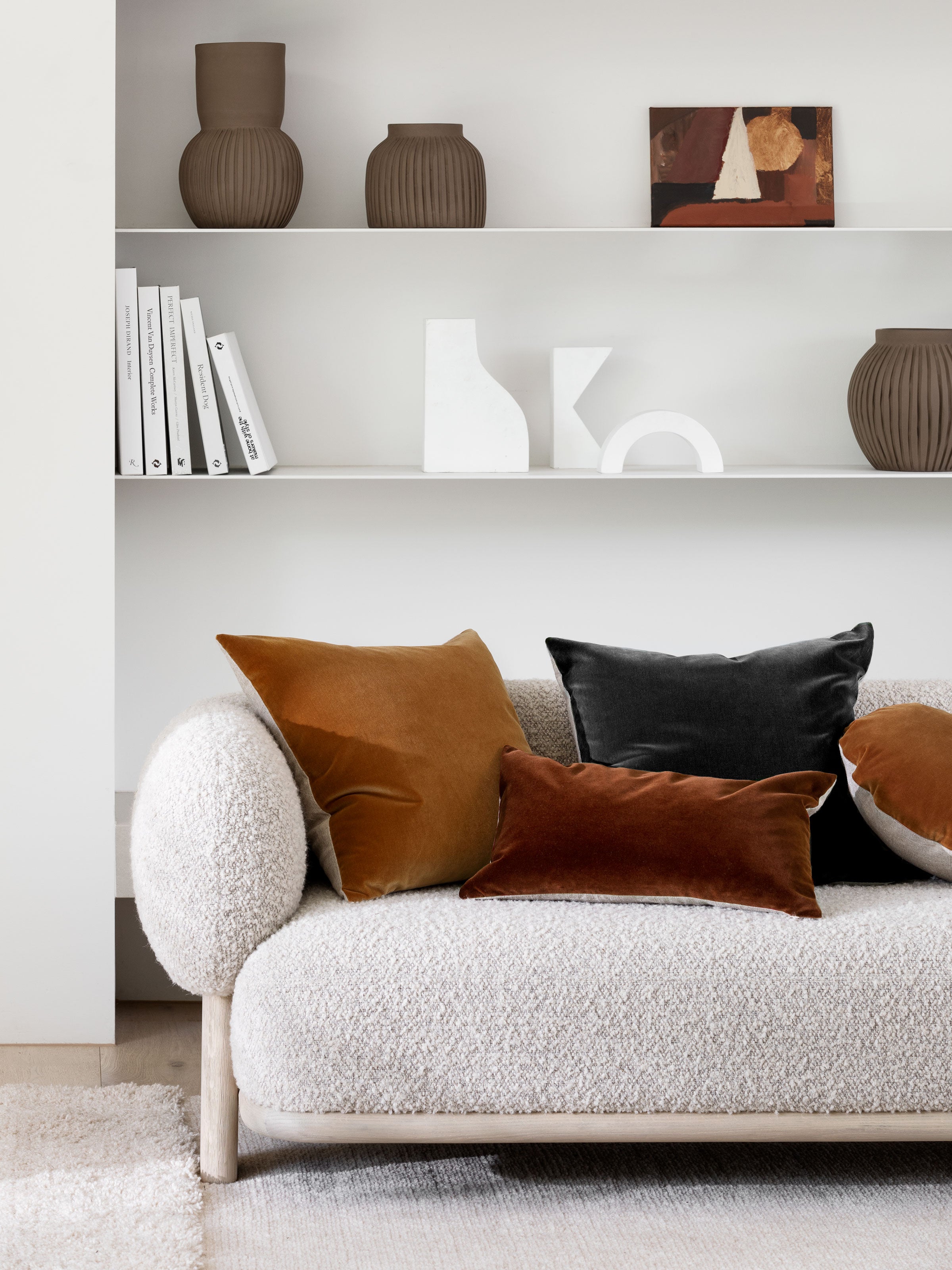 Etro Graphite Velvet Cushion