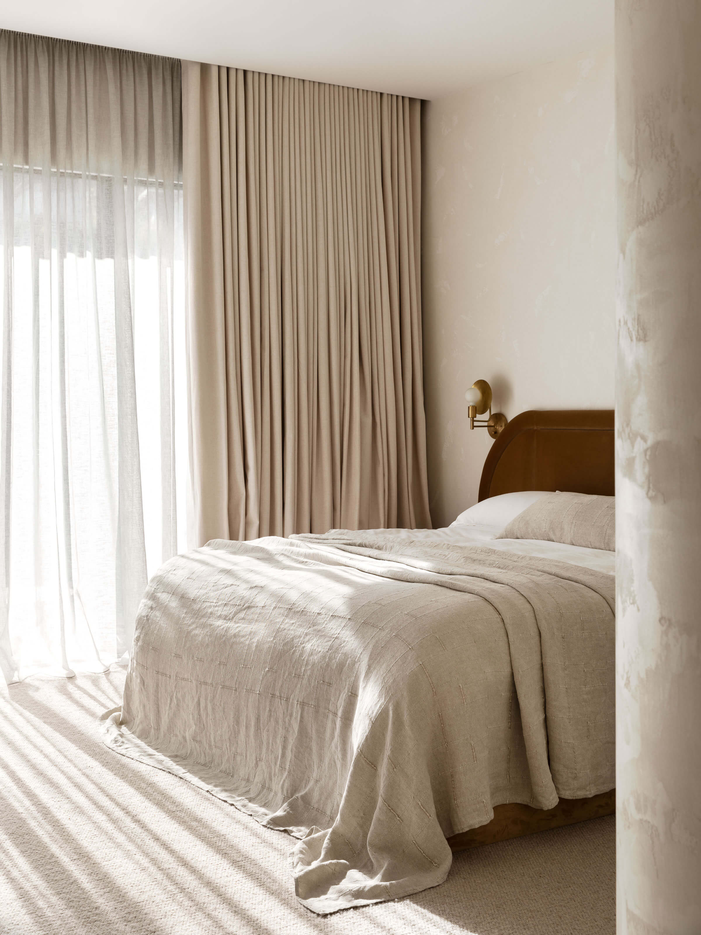 Palermo Natural French Linen Bedcover