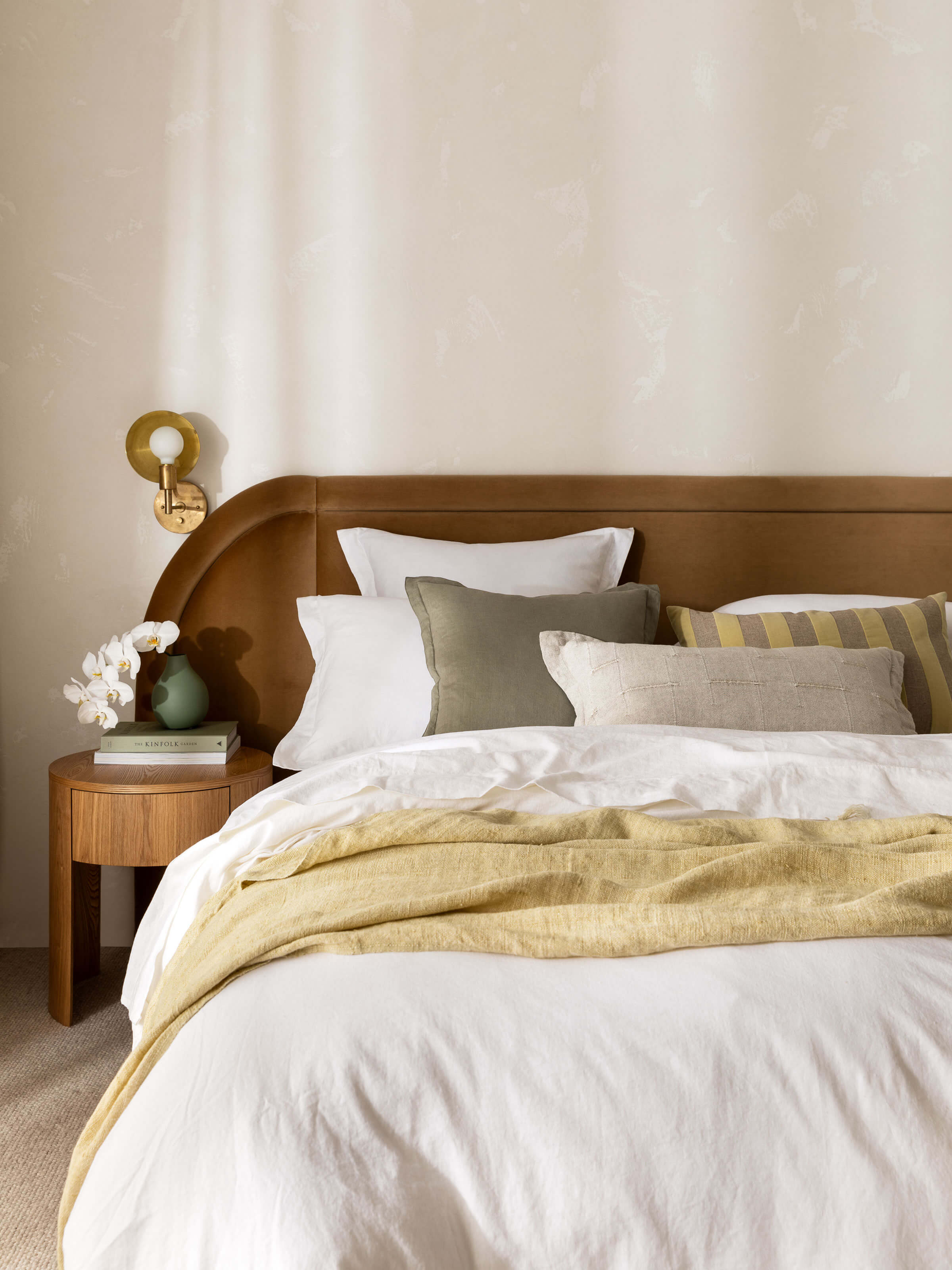 Palermo Natural French Linen Rectangle Cushion