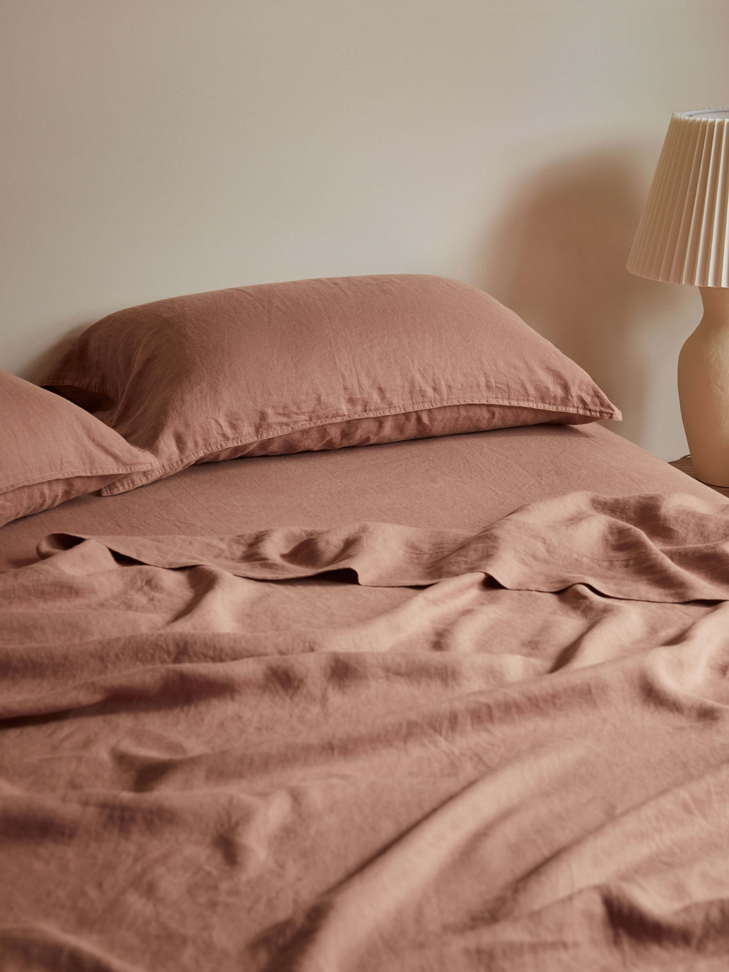 Mondo Clay Organic French Linen Sheet Set