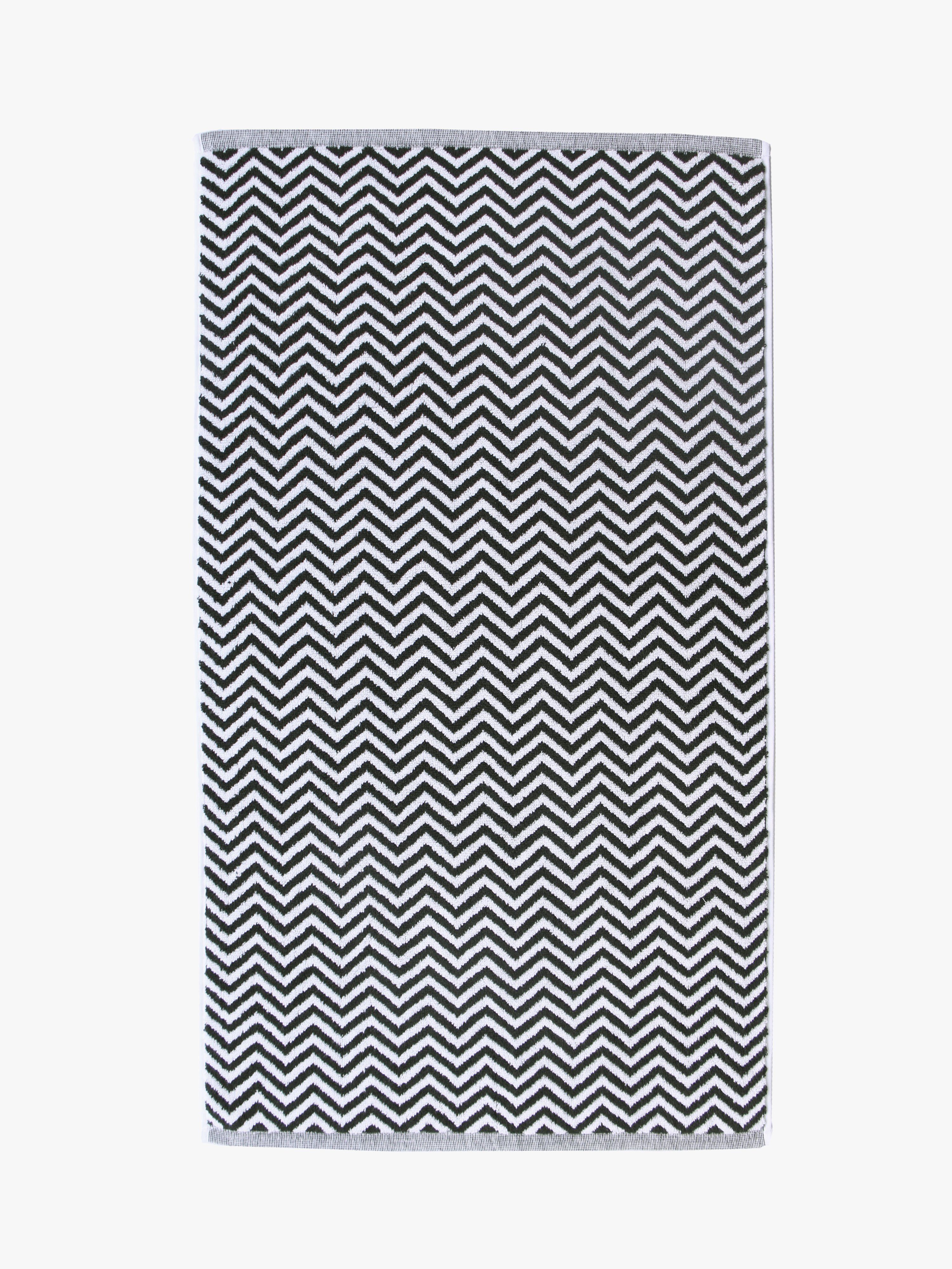 Herringbone Black/White Towels Cool Galah L&M Home