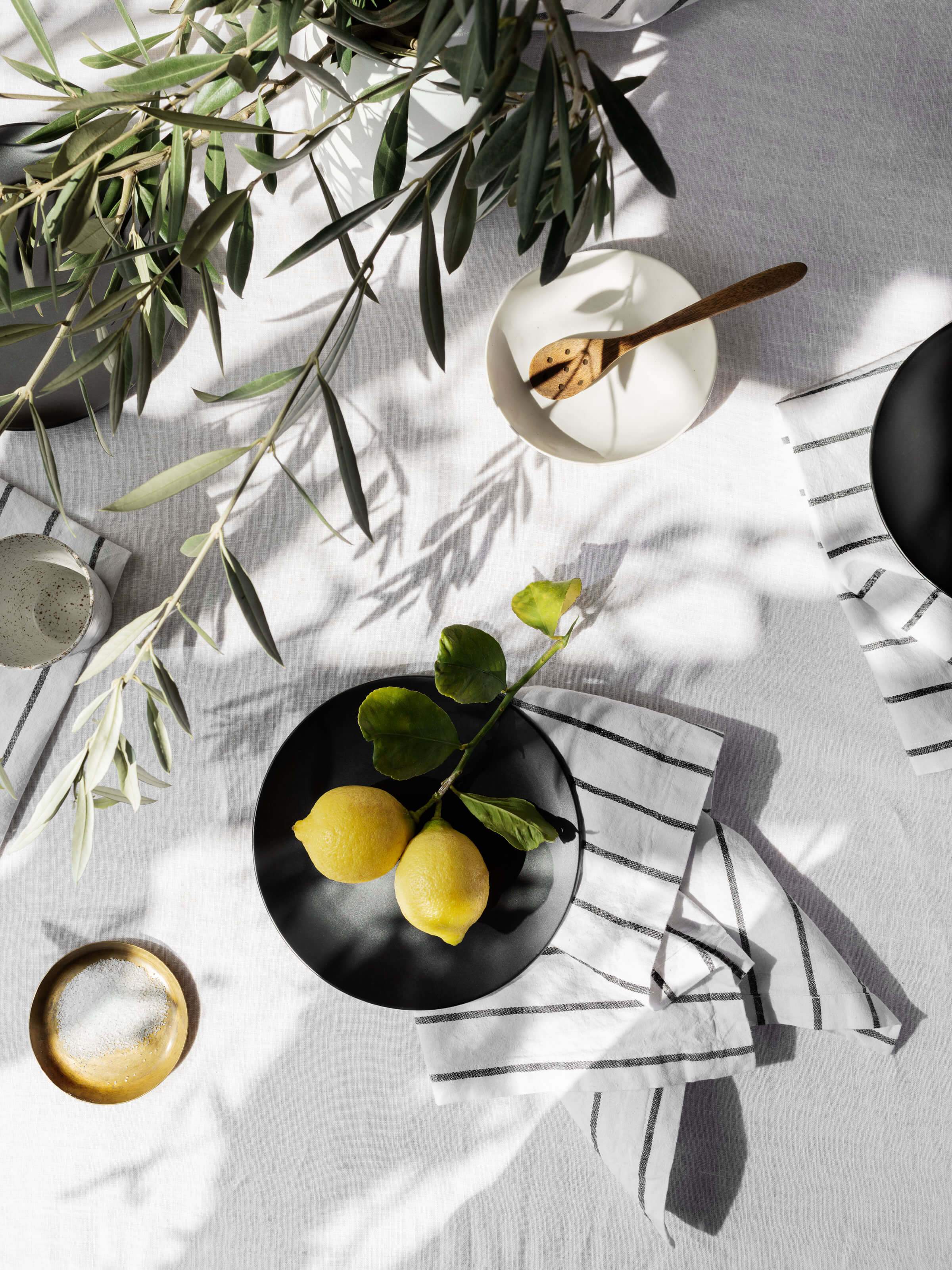 Moss White Table Cloth Table Cloth L&M Home