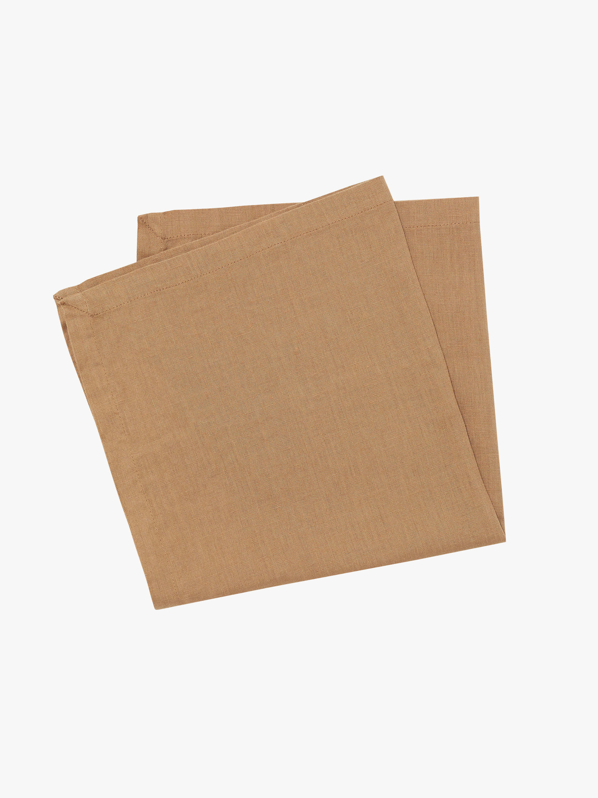 Moss Toffee French Linen Napkin Set