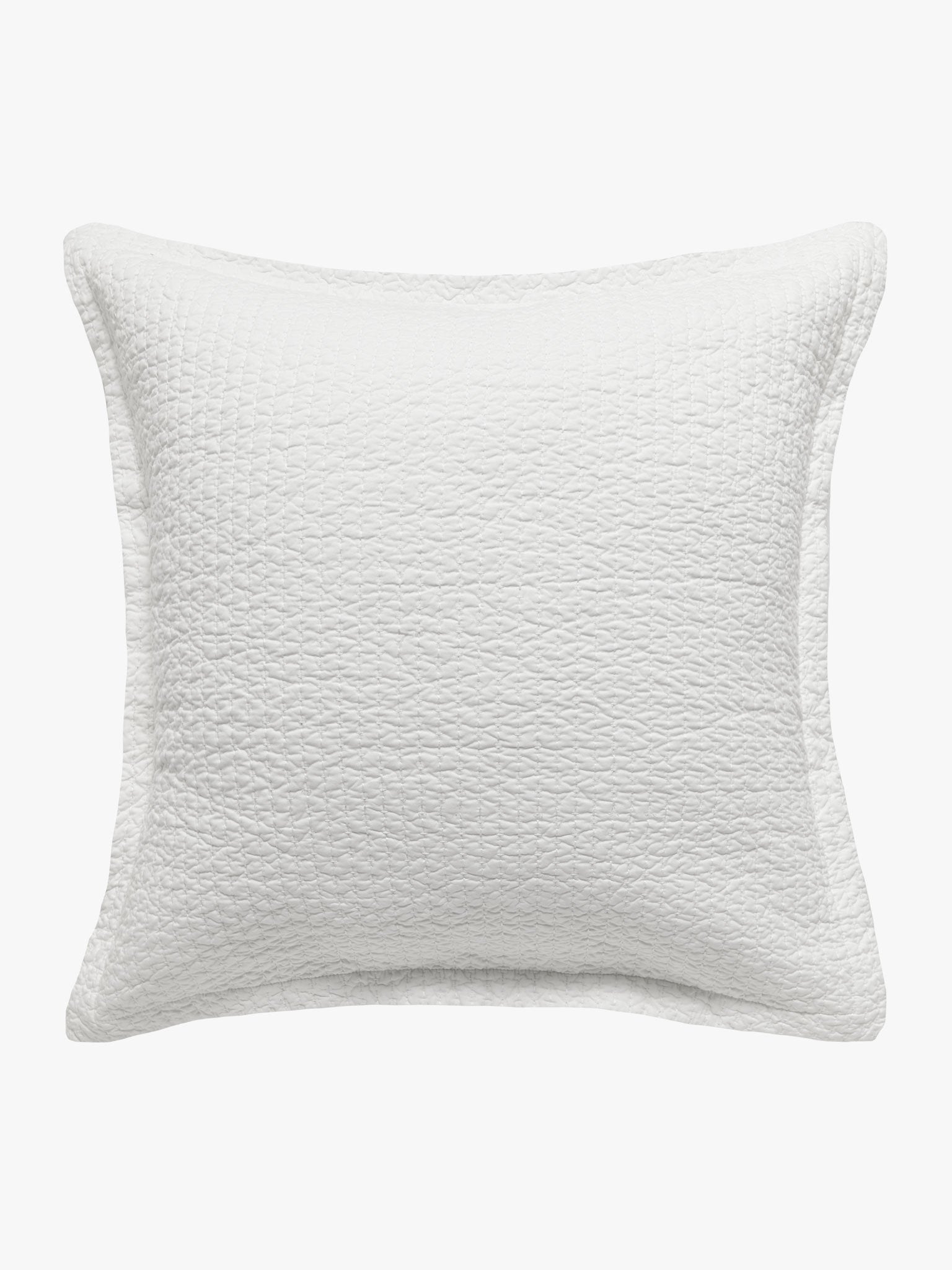 Aspen White Quilted Pillowcases Quilted Pillowcase L&M Home European Pillowcase