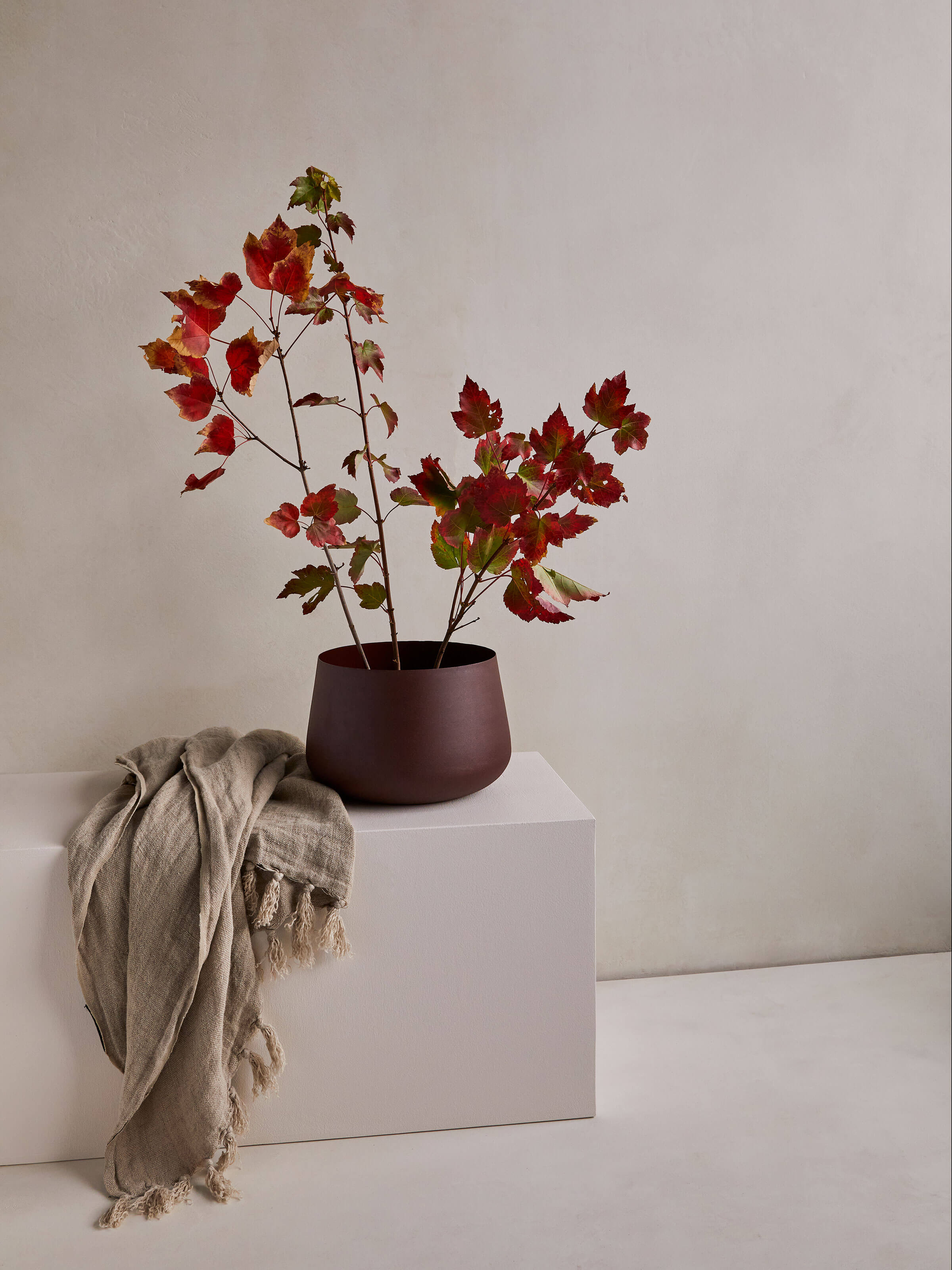 Burton Oatmeal Heavy Linen Throw