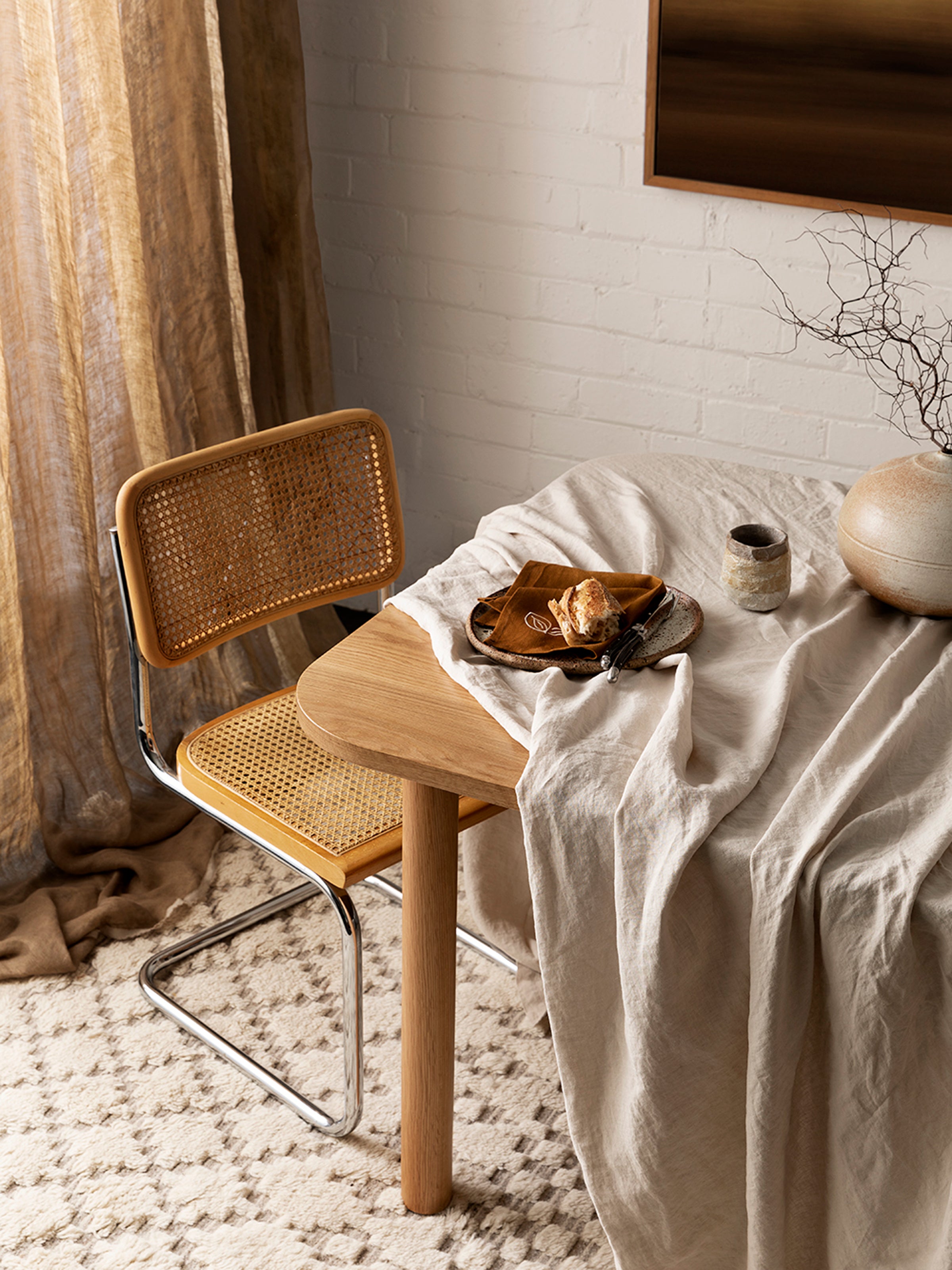 Terrace Oatmeal Table Cloth