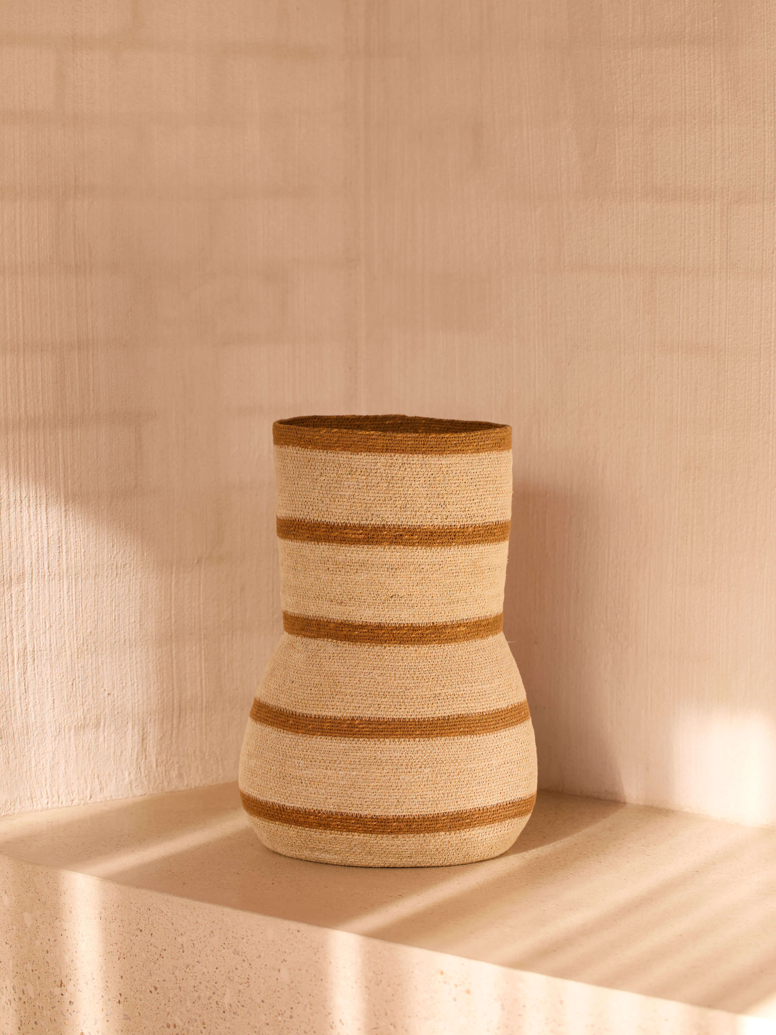 Sabine Tan Grand Woven Basket