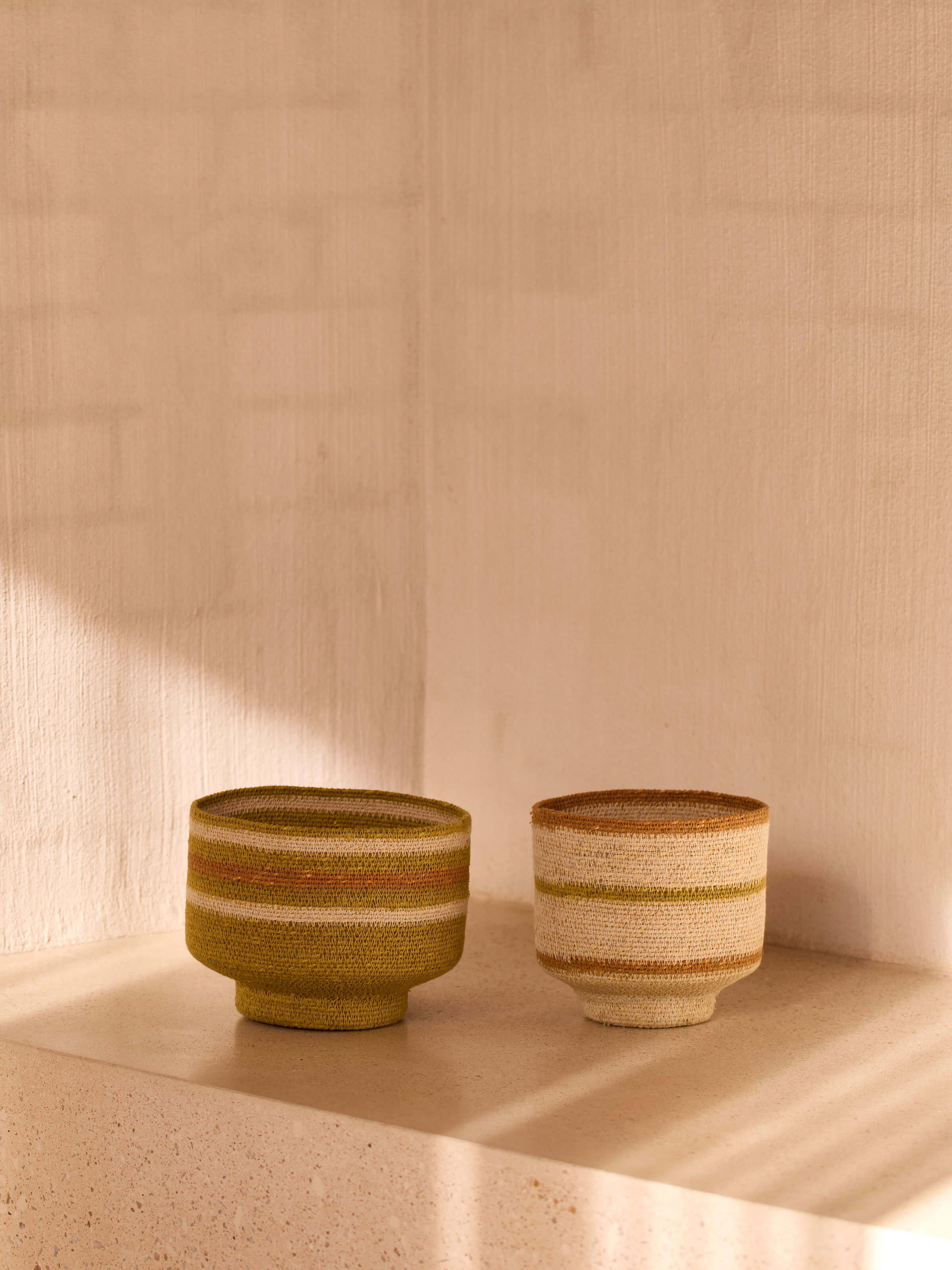 Sabine Pear Woven Basket Duo