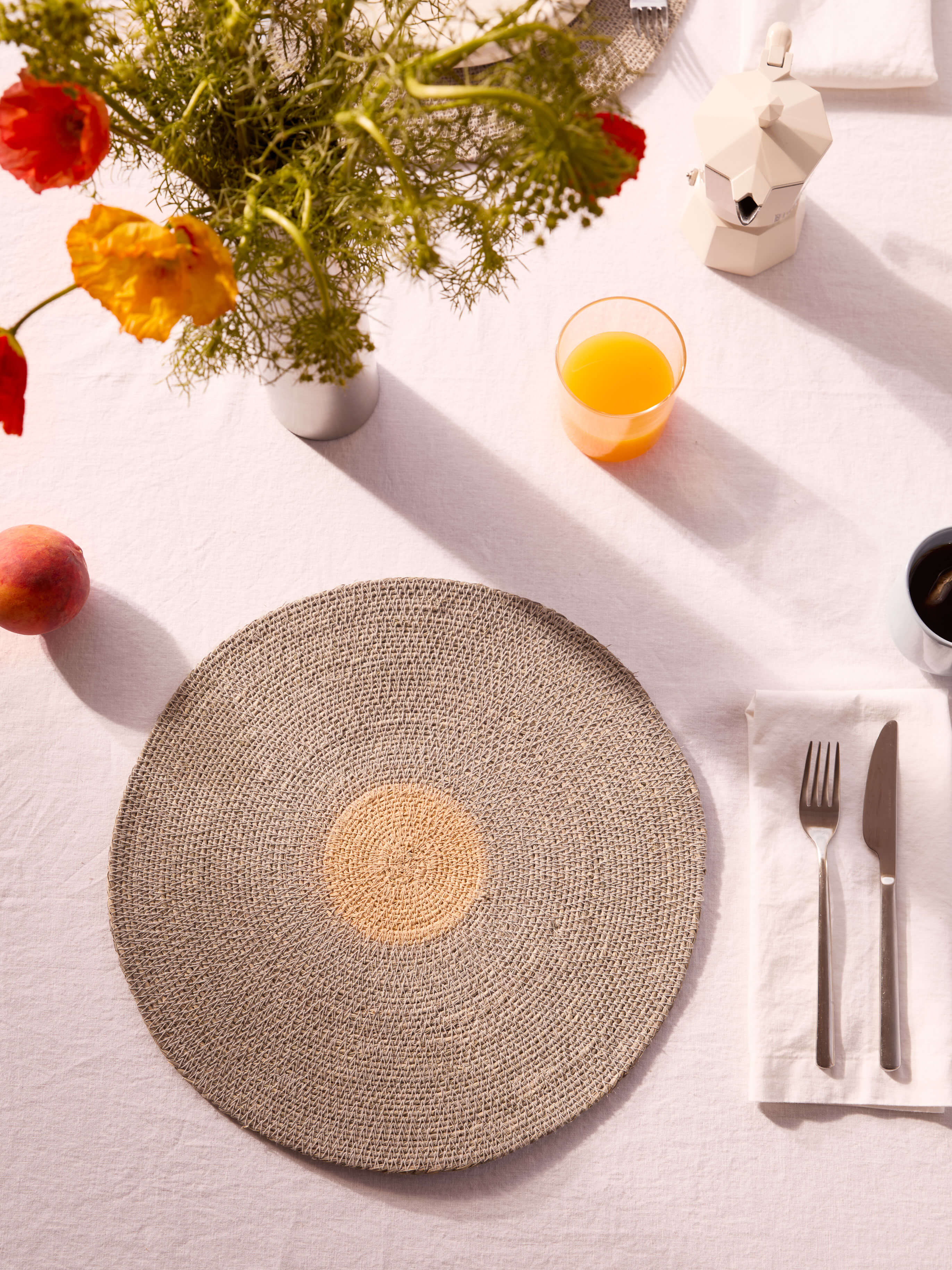 Terrace White Table Cloth