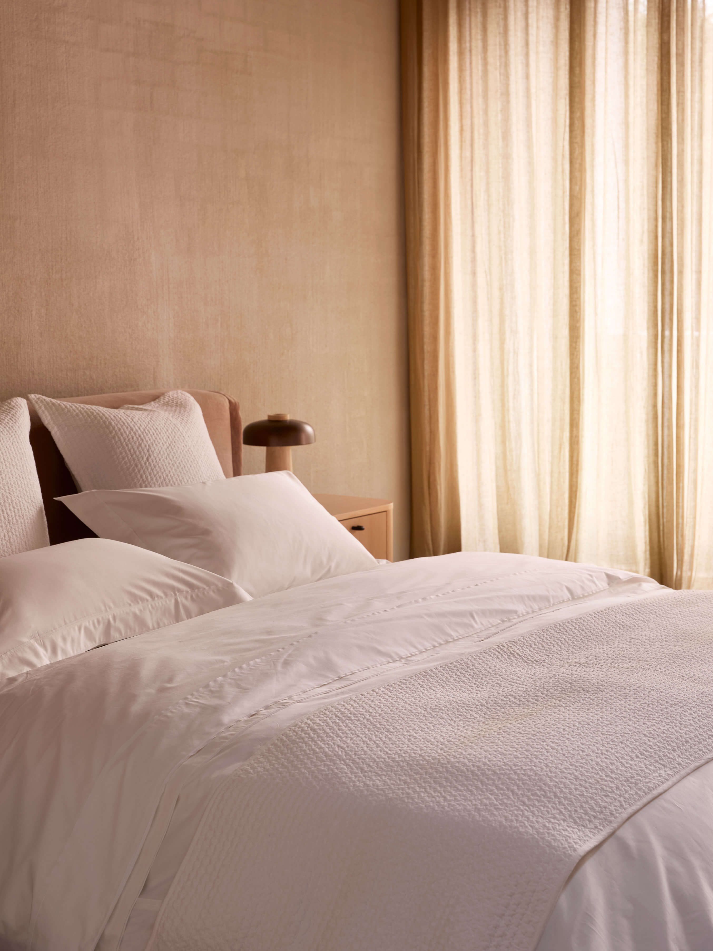 Grosgrain White Egyptian Cotton Tailored Pillowcases