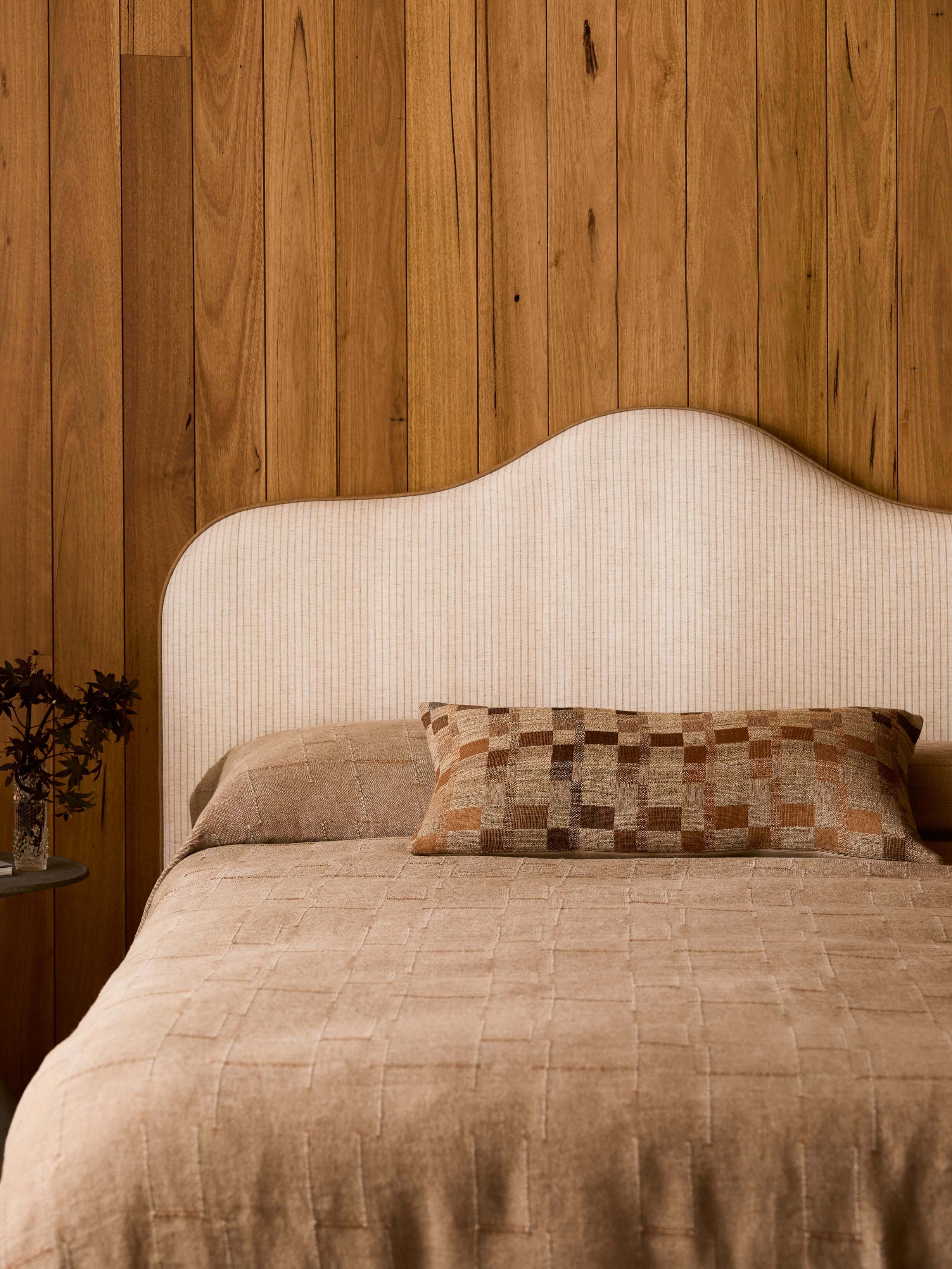 Palermo Caramel French Linen Bedcover