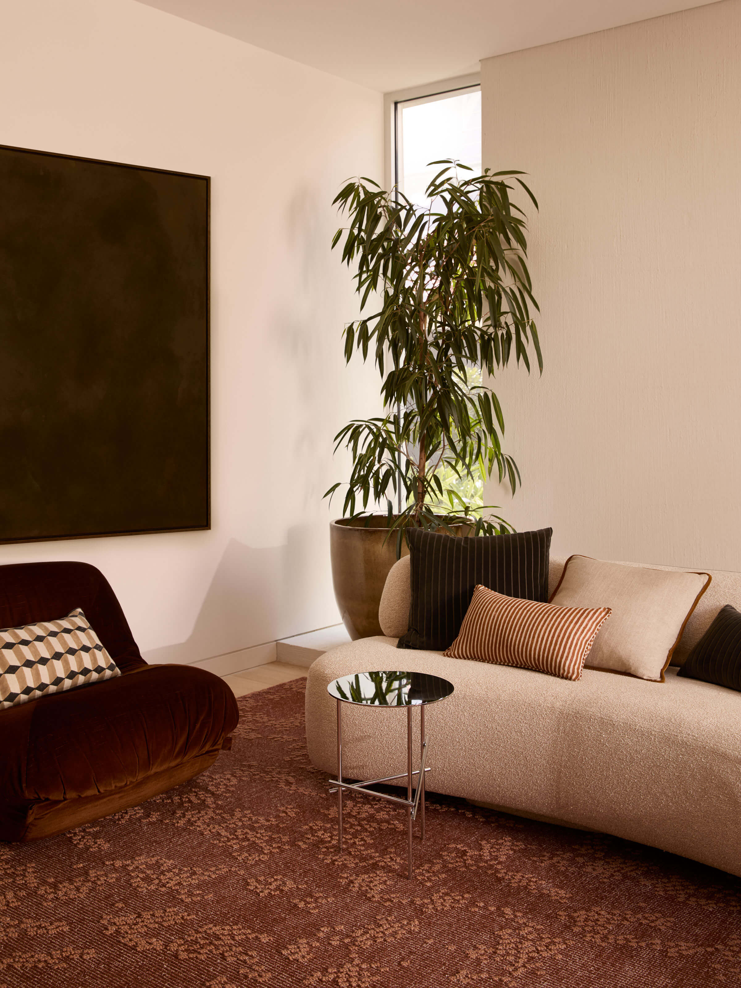 Gia Terracotta Reversible Linen Cushion