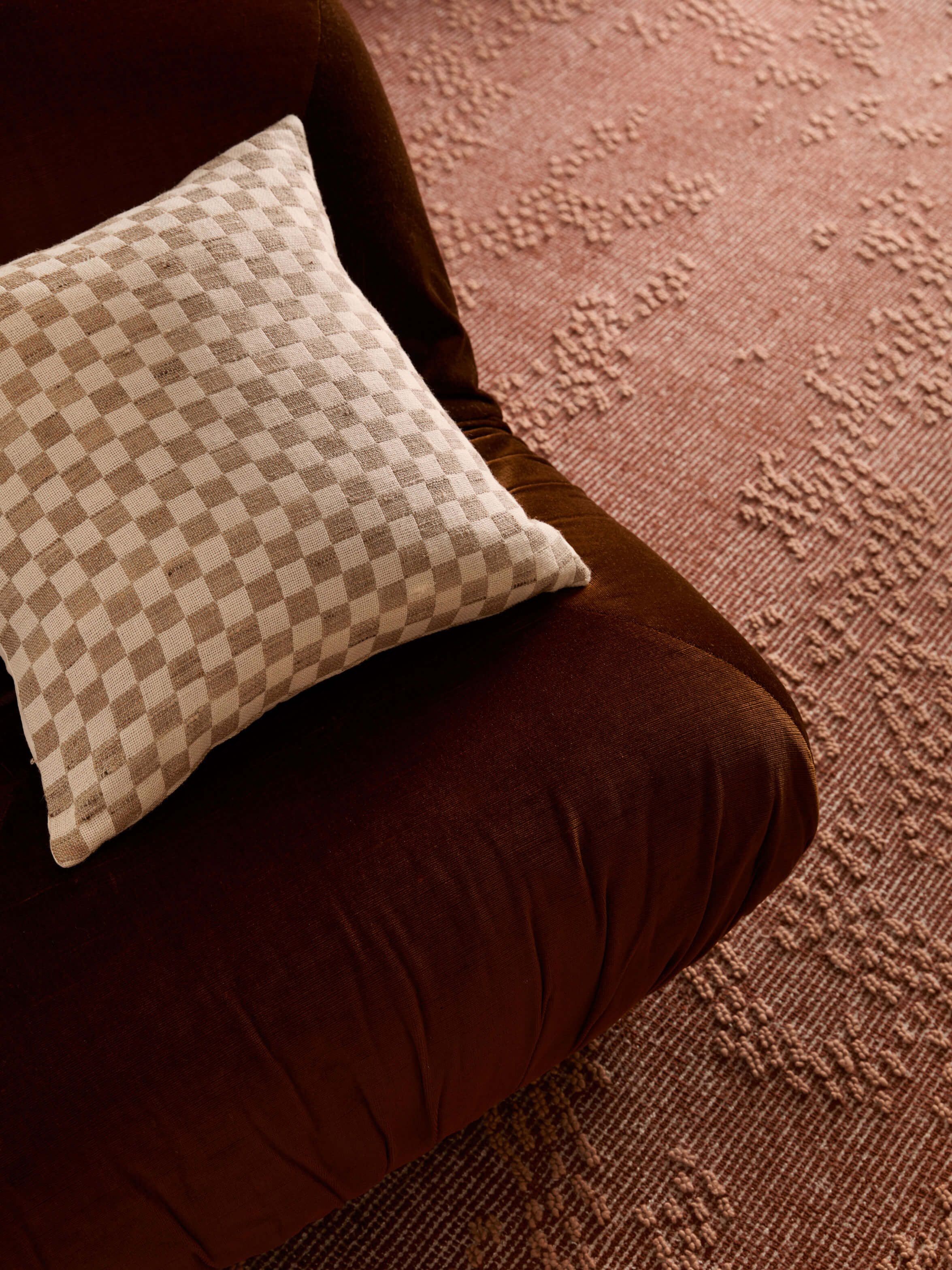 Matteo Chalk Wool & Silk Cushion