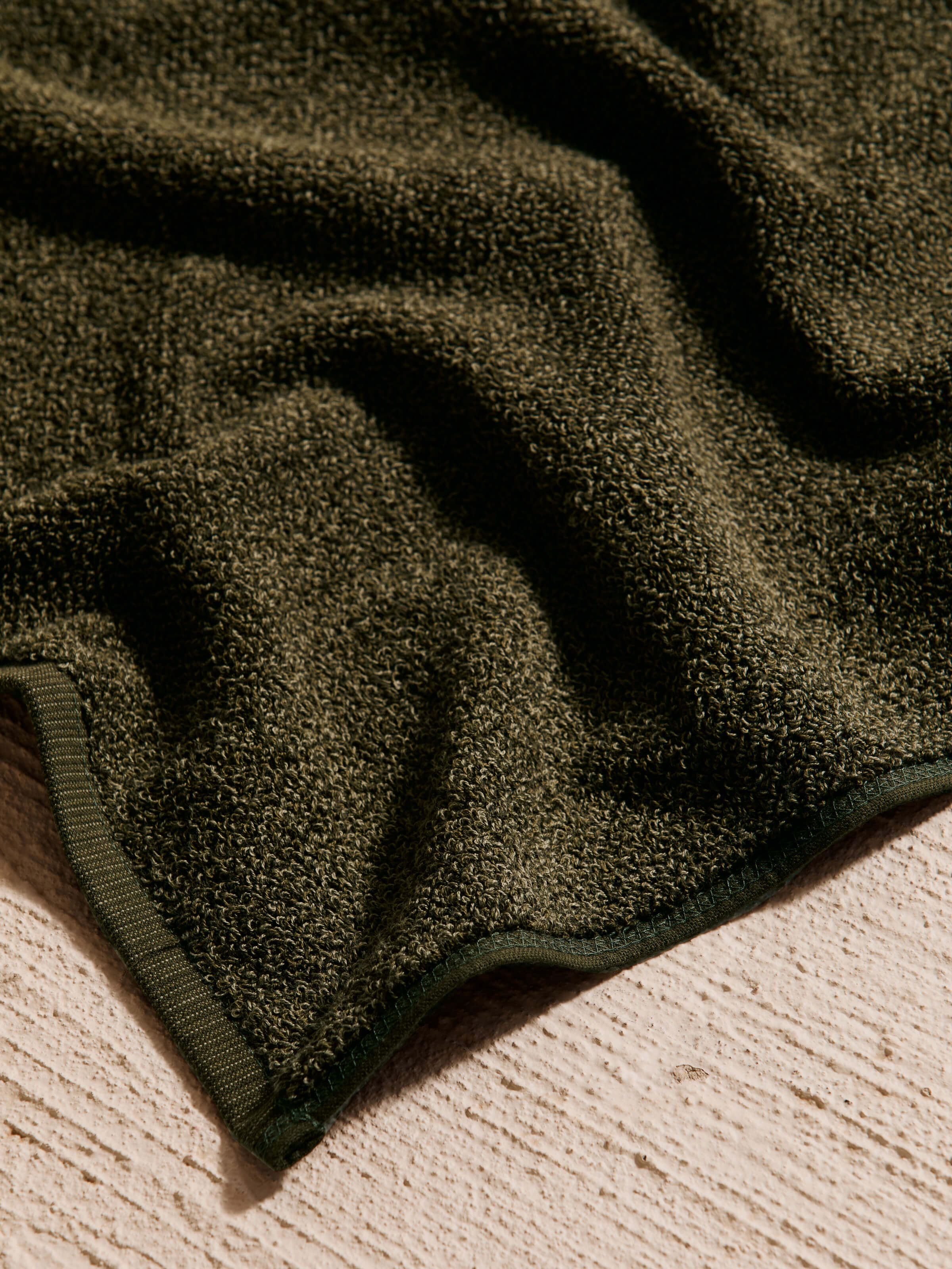 Tweed Olive Towels