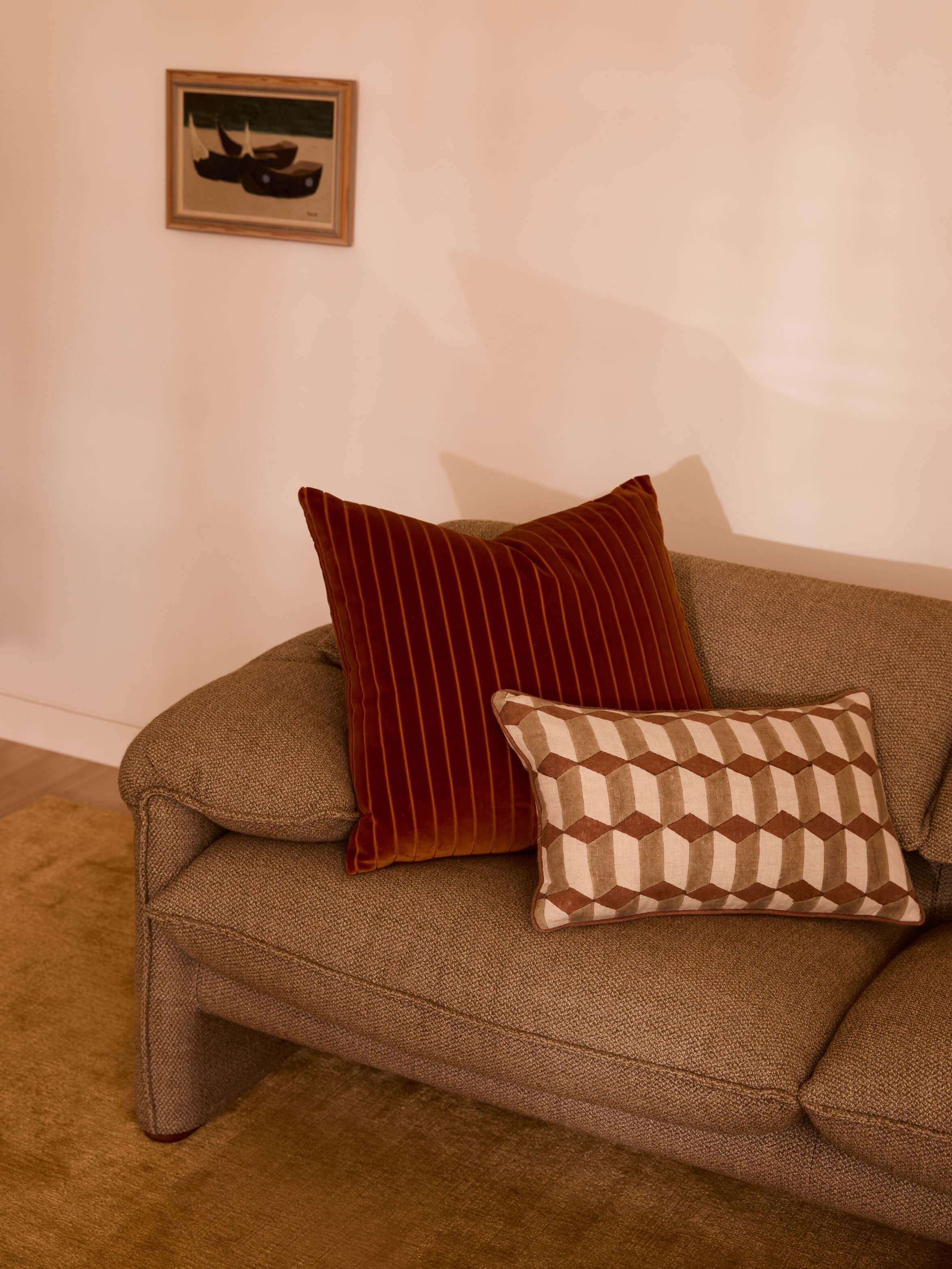 Easton Whisky Velvet Cushion