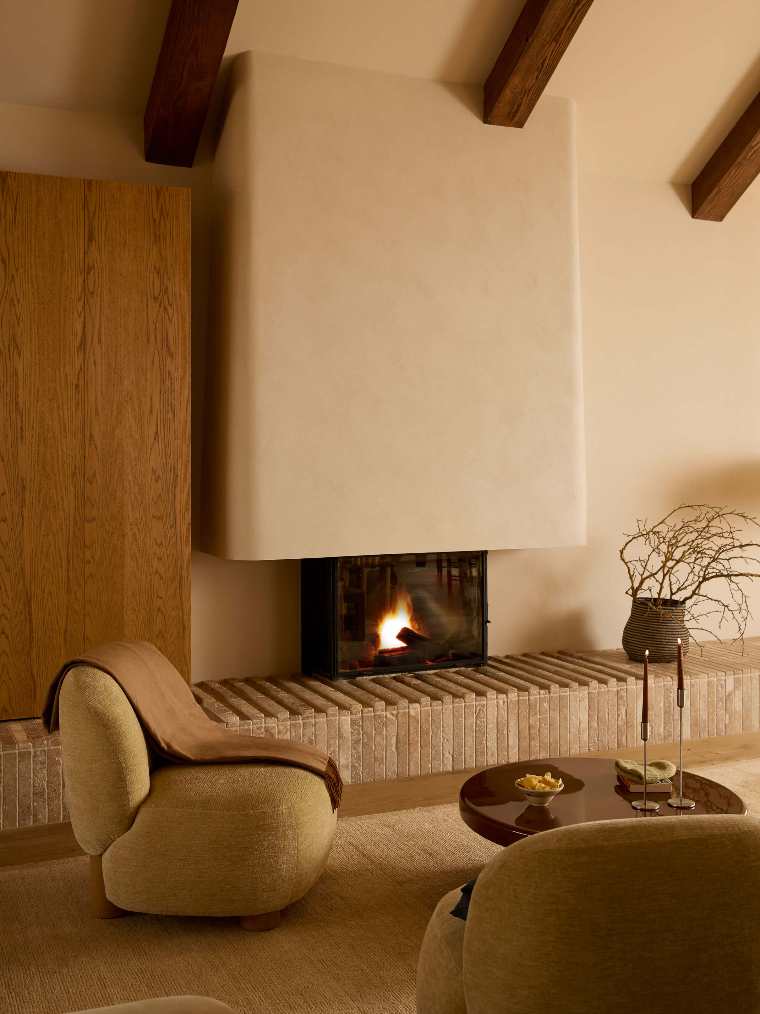 Camille Caramel/Latte Australian Wool Throw