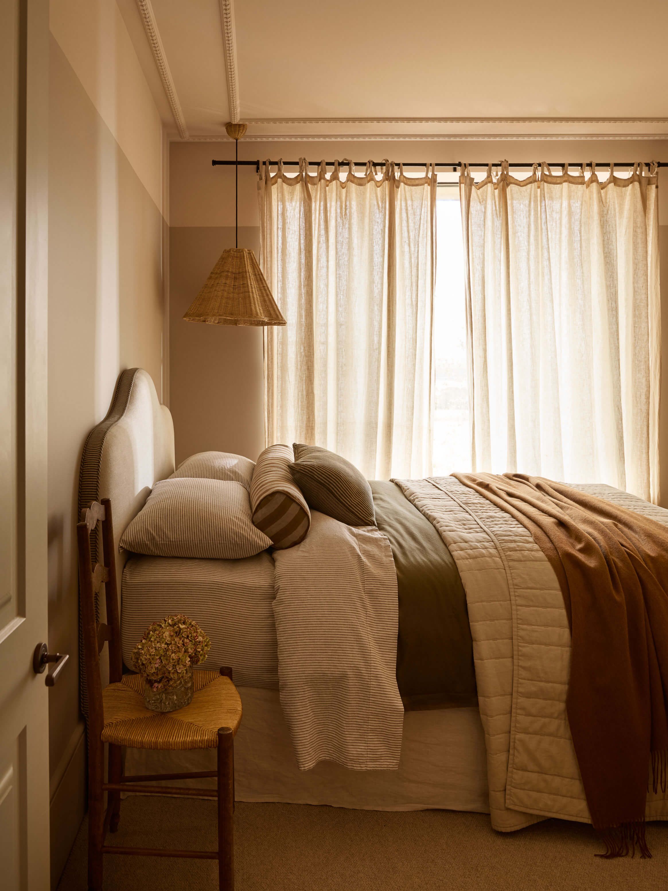 Celeste Khaki Linen & Cotton Sheet Set