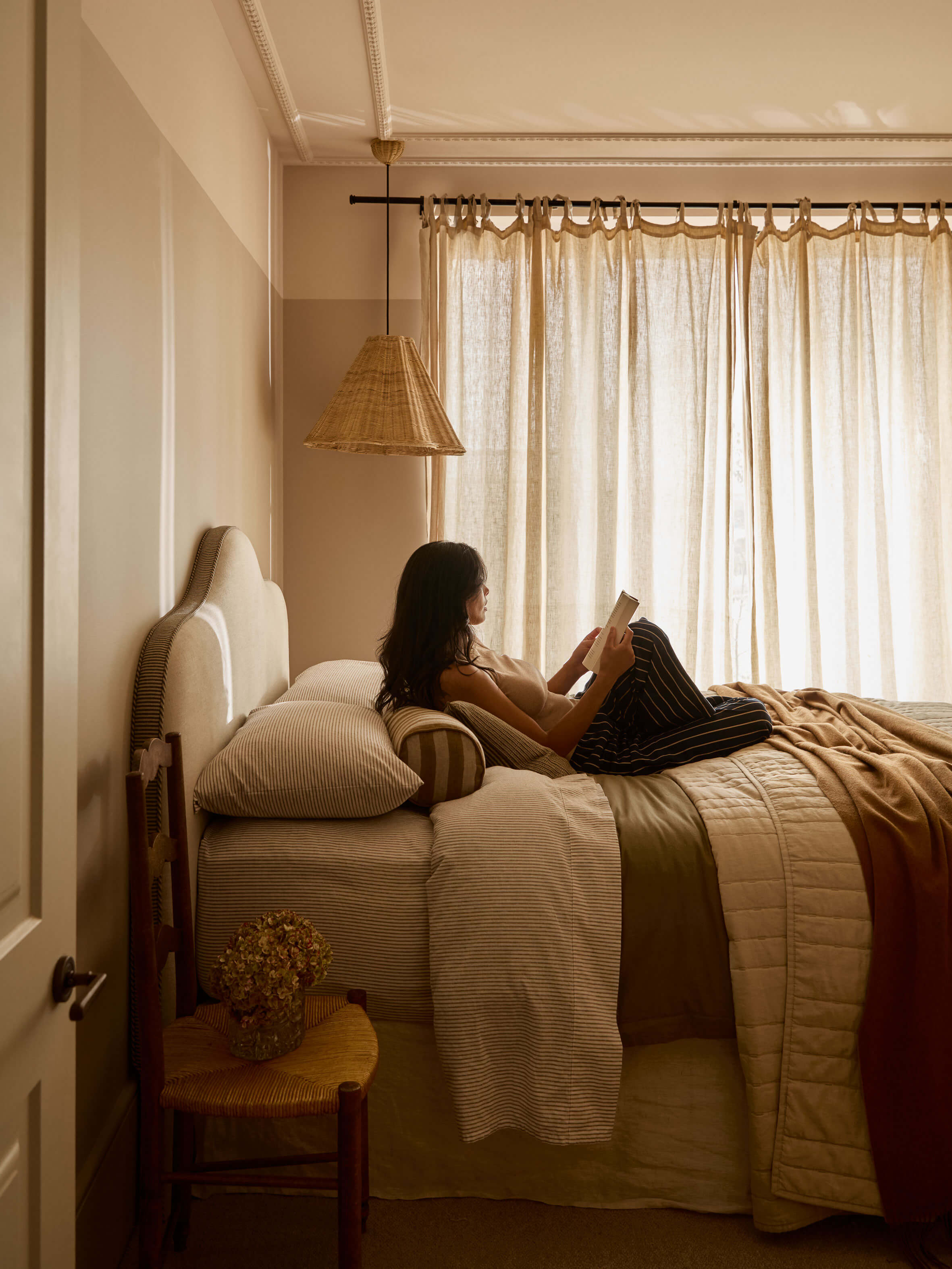 Celeste Khaki Linen & Cotton Sheet Set