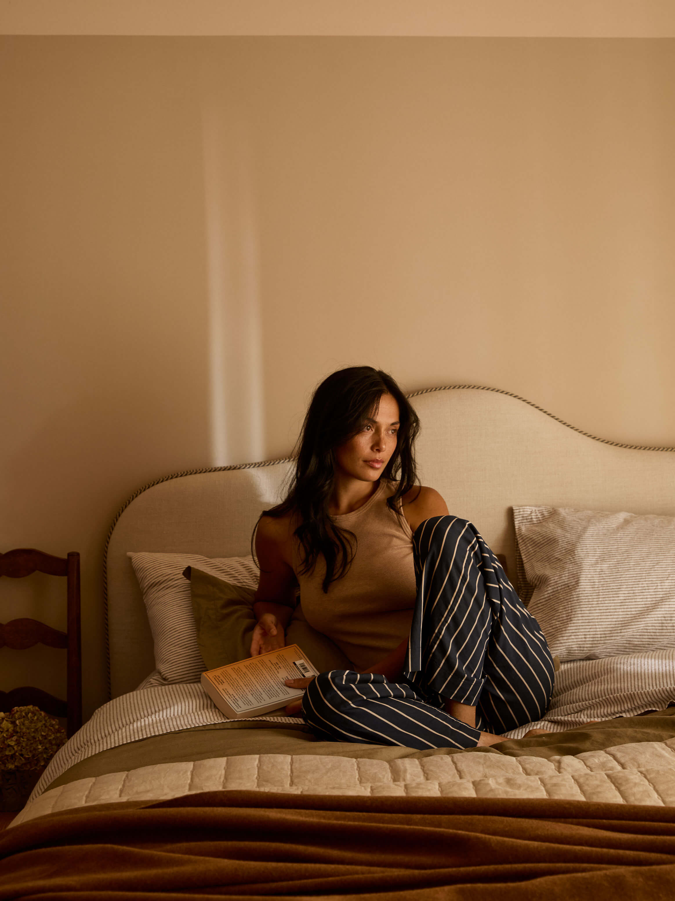 Celeste Khaki Linen & Cotton Pillowcases