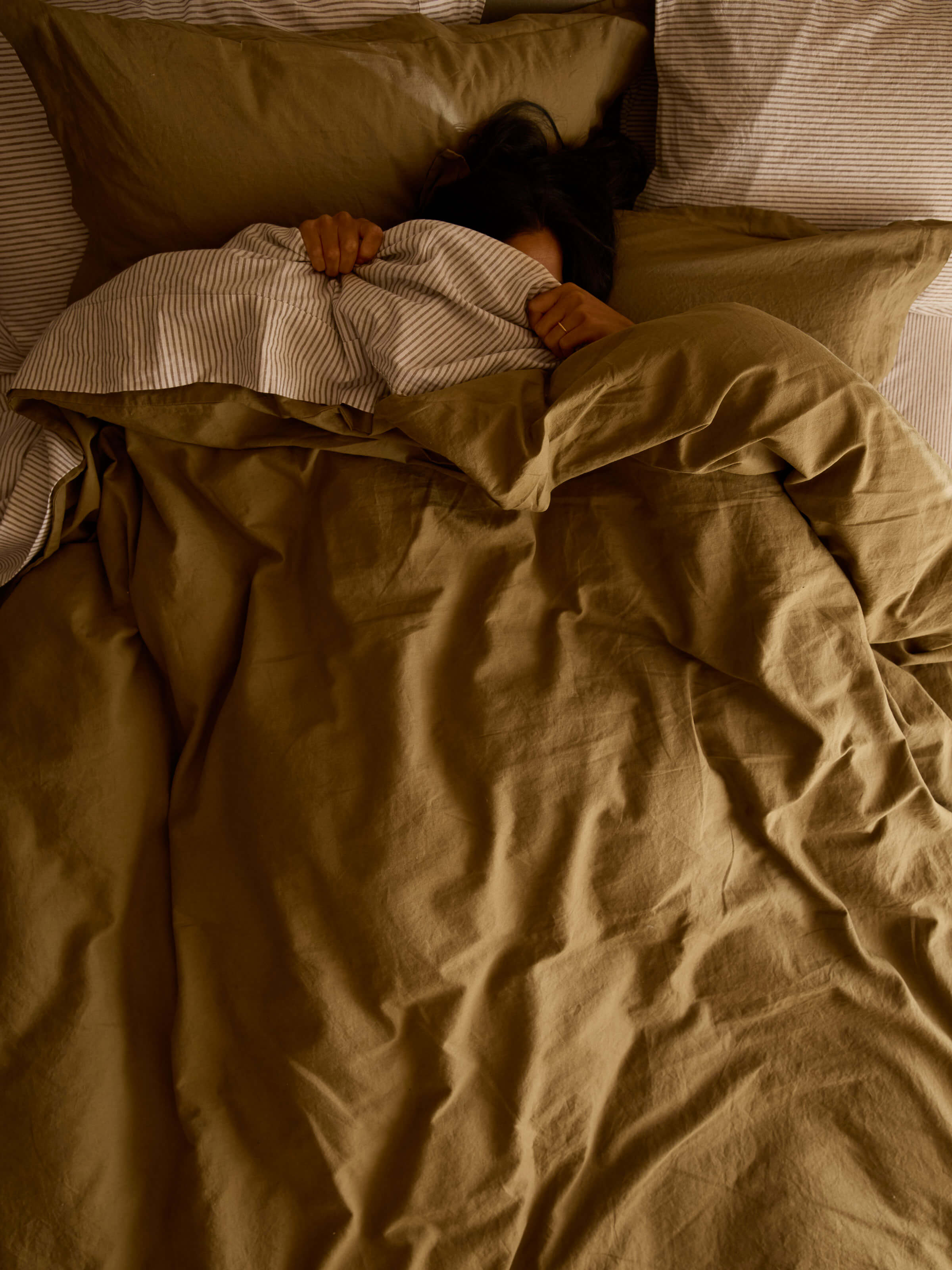 Avenue Khaki Linen & Cotton Duvet Cover Set