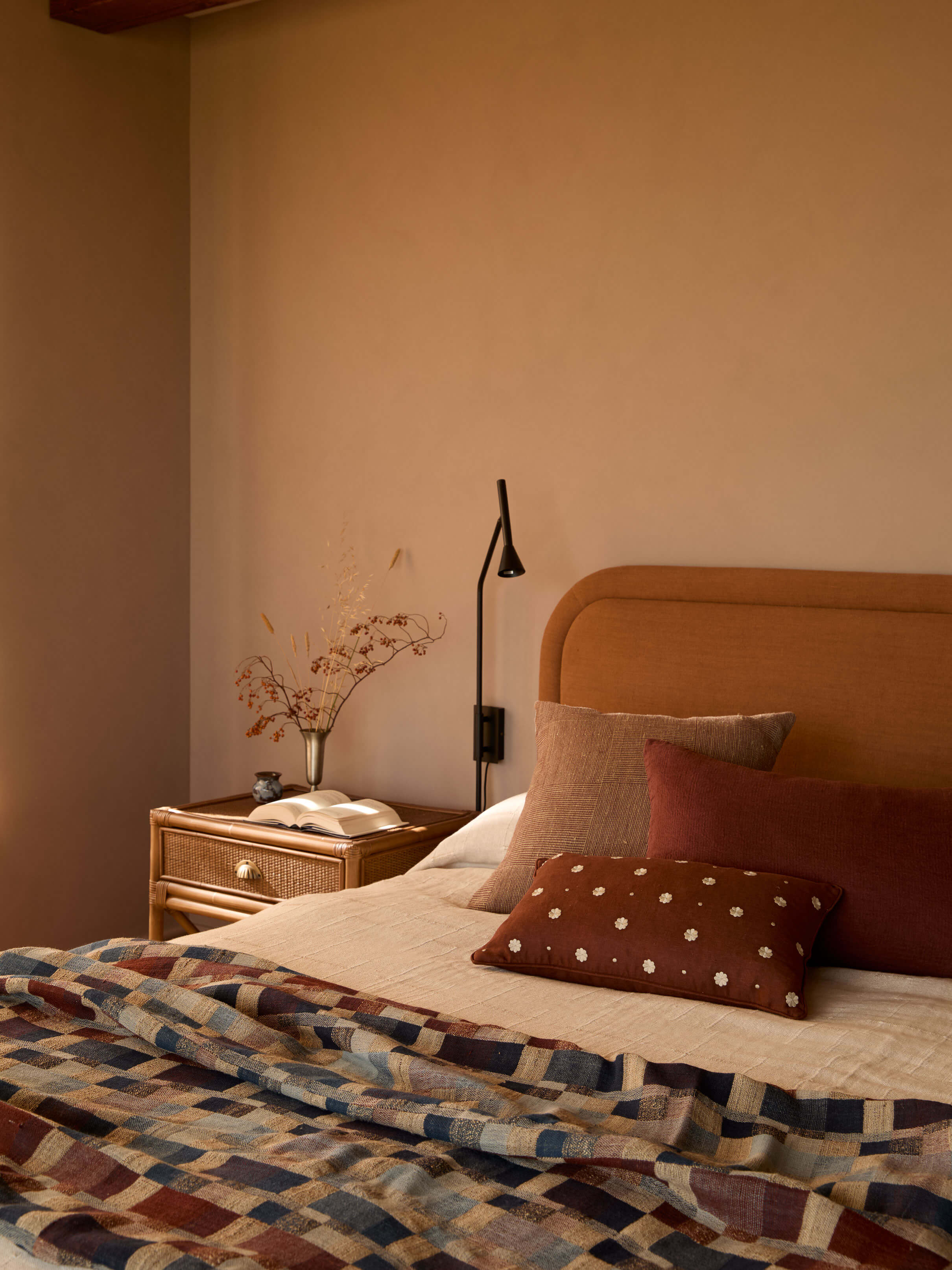 Ava Maple Pure Linen Lumbar Cushion