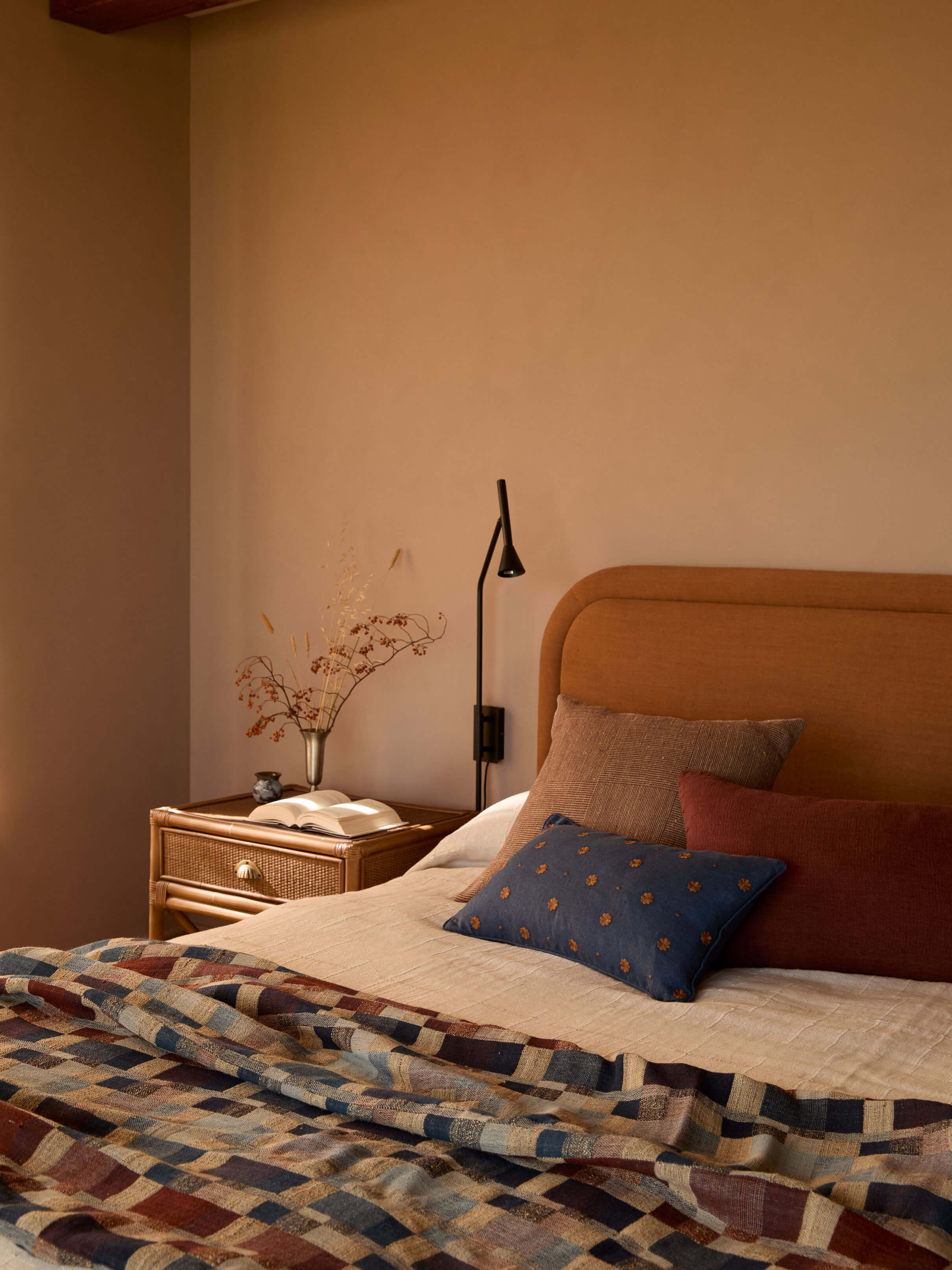 Bonita Indigo Pure Linen Cushion