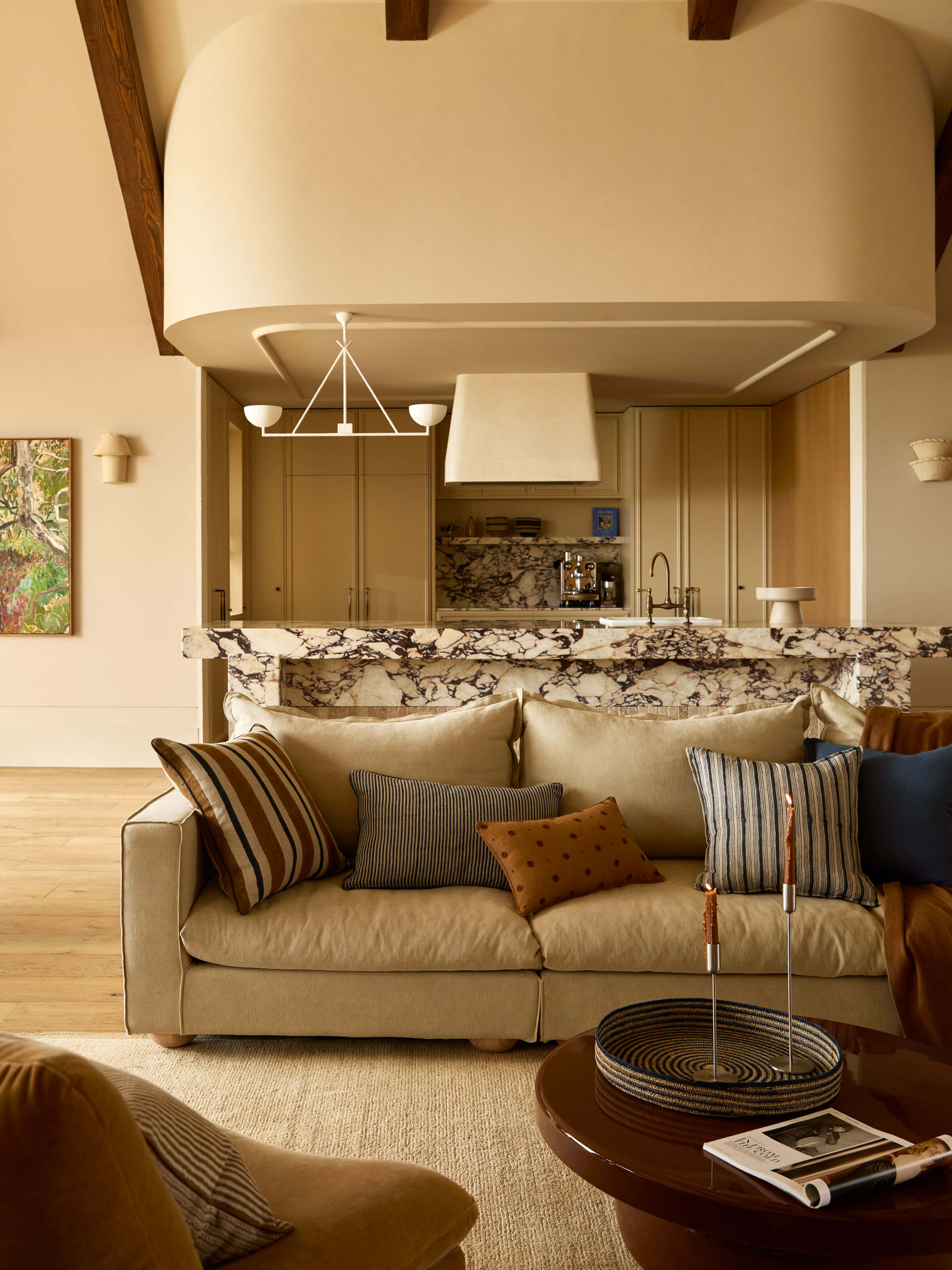 Bonita Toffee Pure Linen Cushion