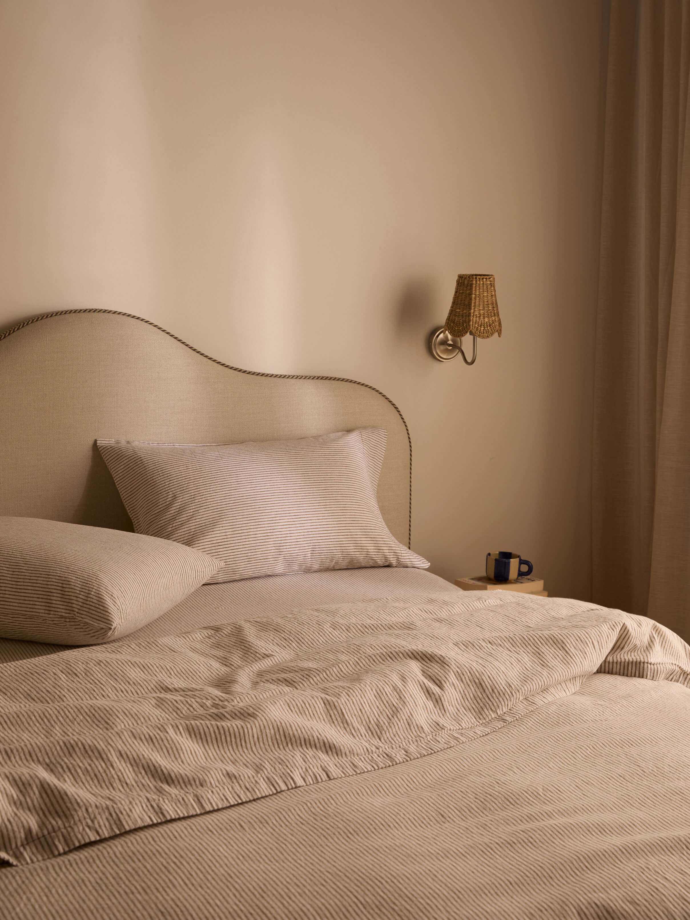 Celeste Khaki Linen & Cotton Duvet Cover Set