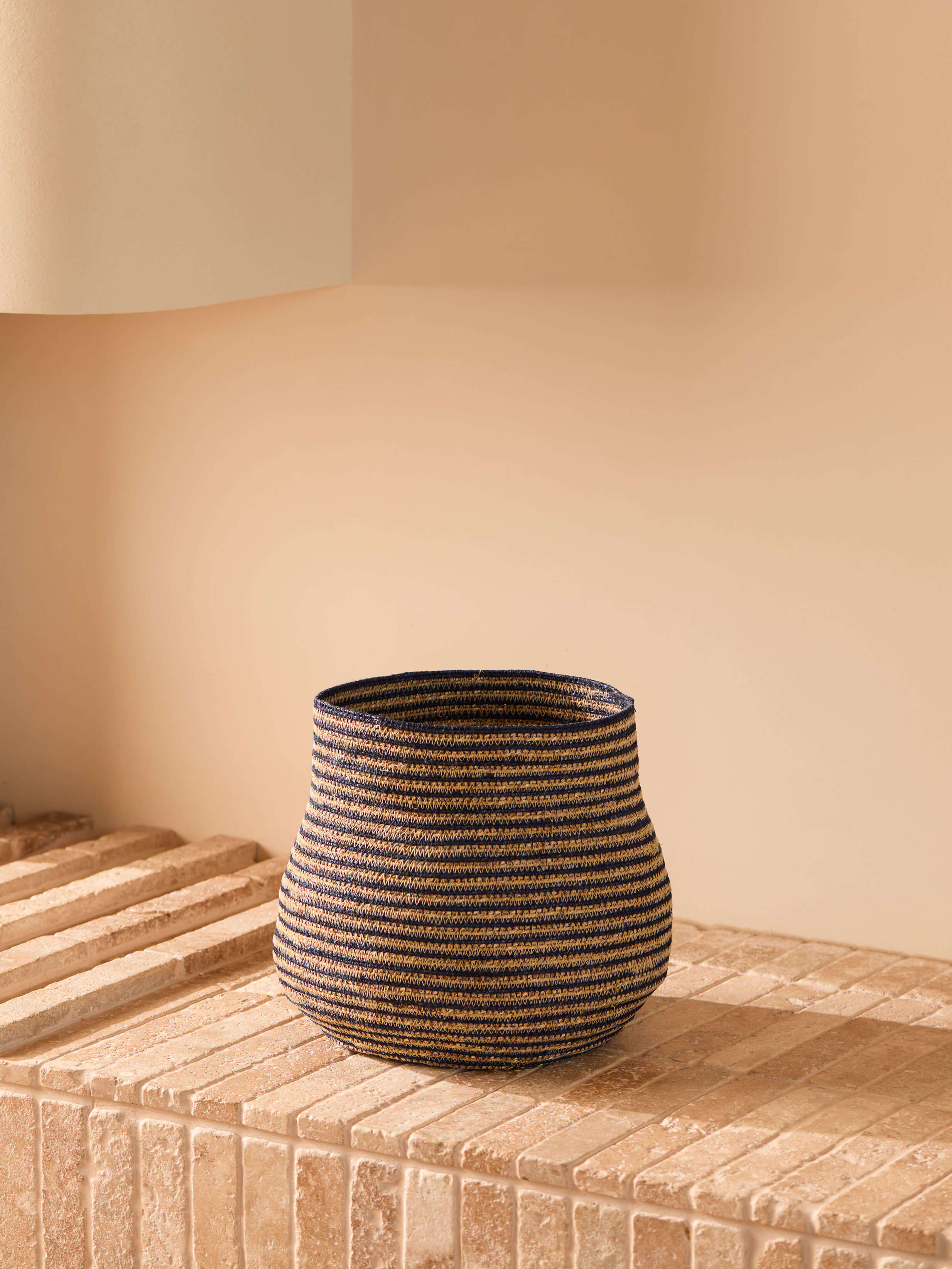 Sabine Indigo Medium Woven Basket