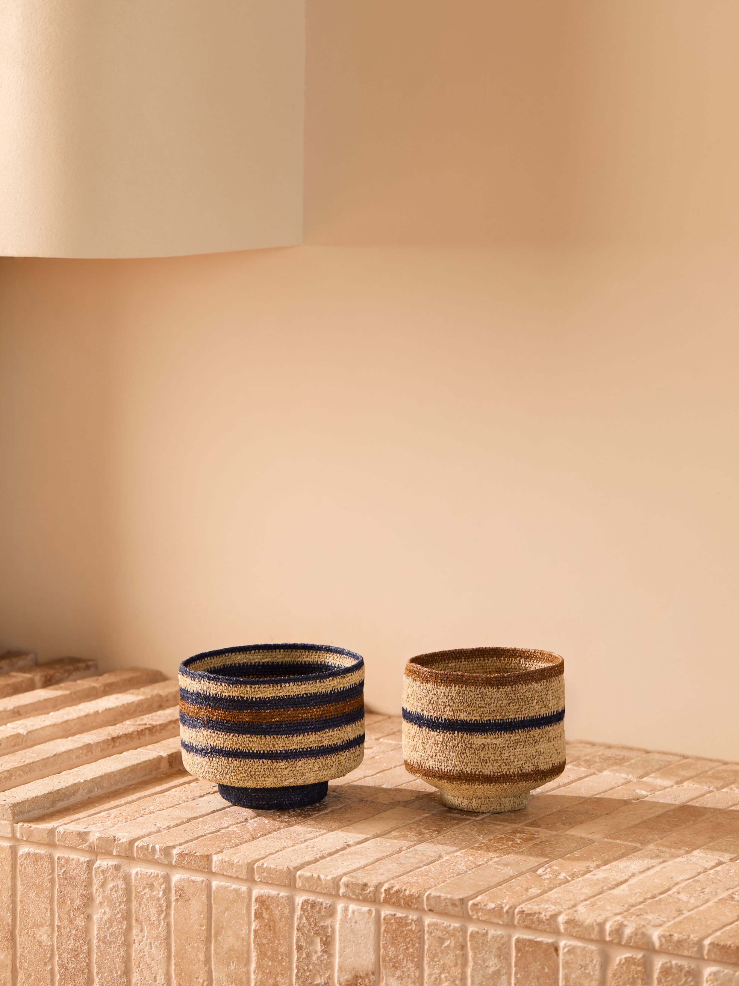 Sabine Indigo Woven Basket Duo