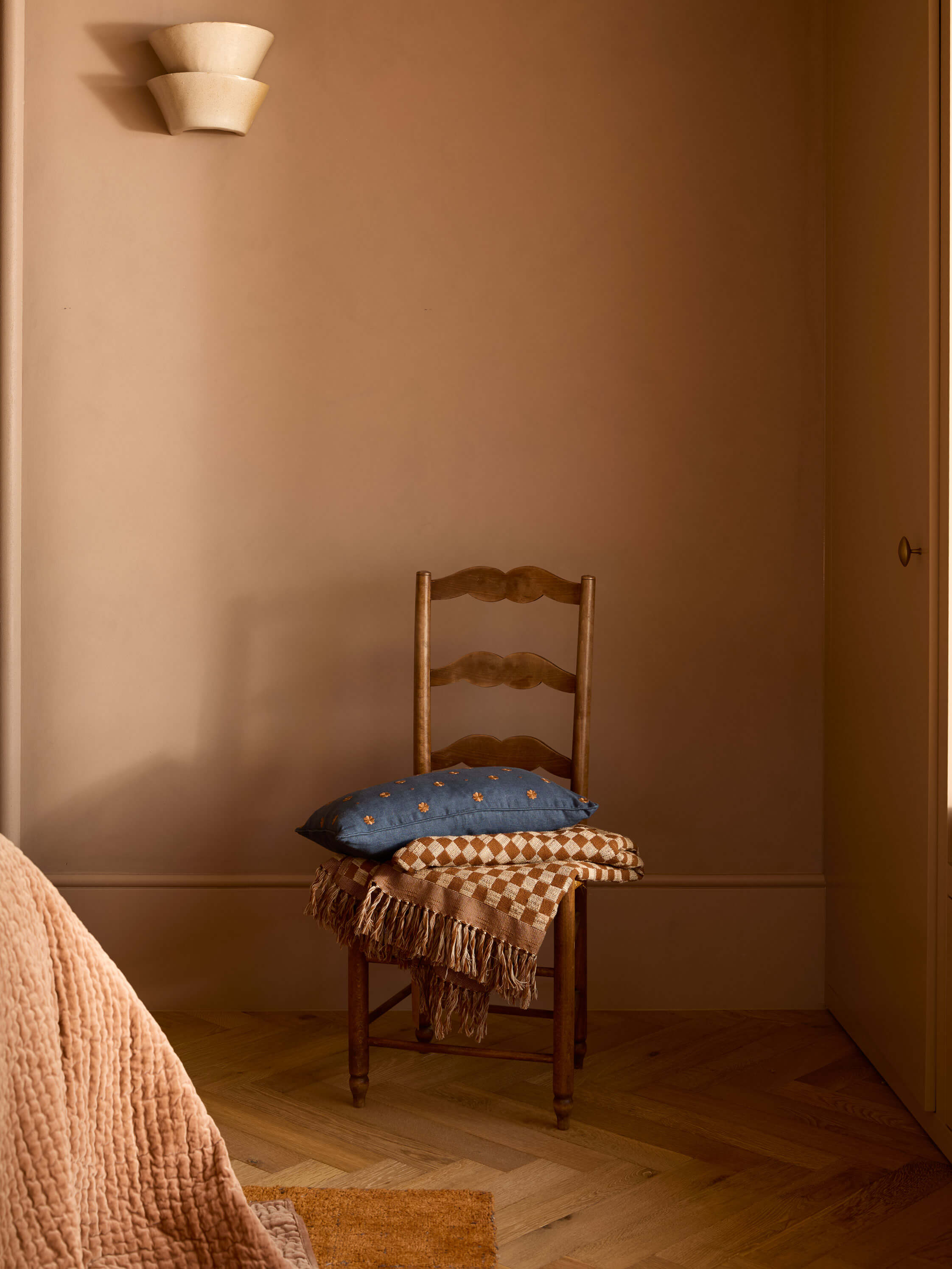 Bonita Indigo Pure Linen Cushion