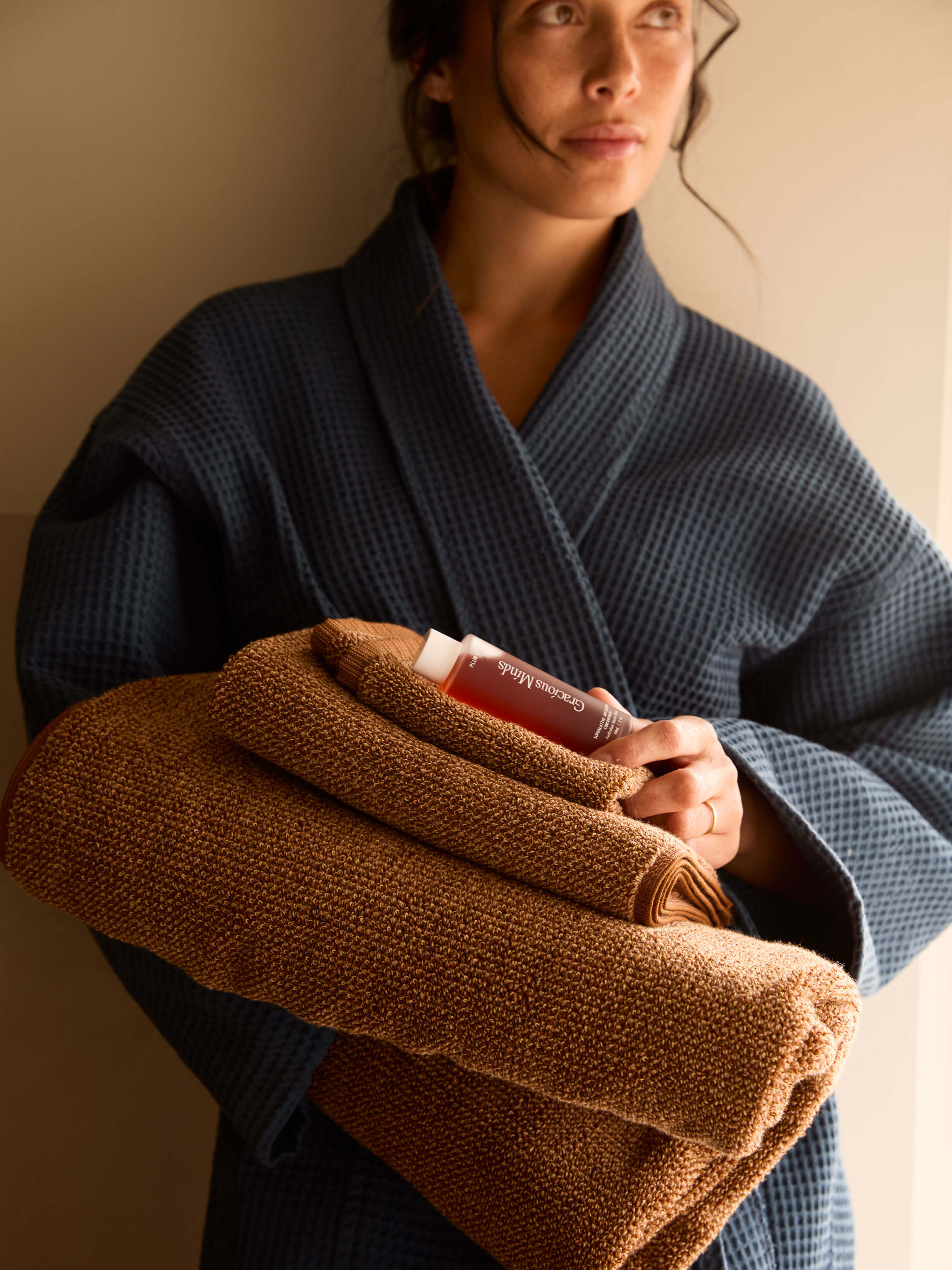Tweed Brulee Towels