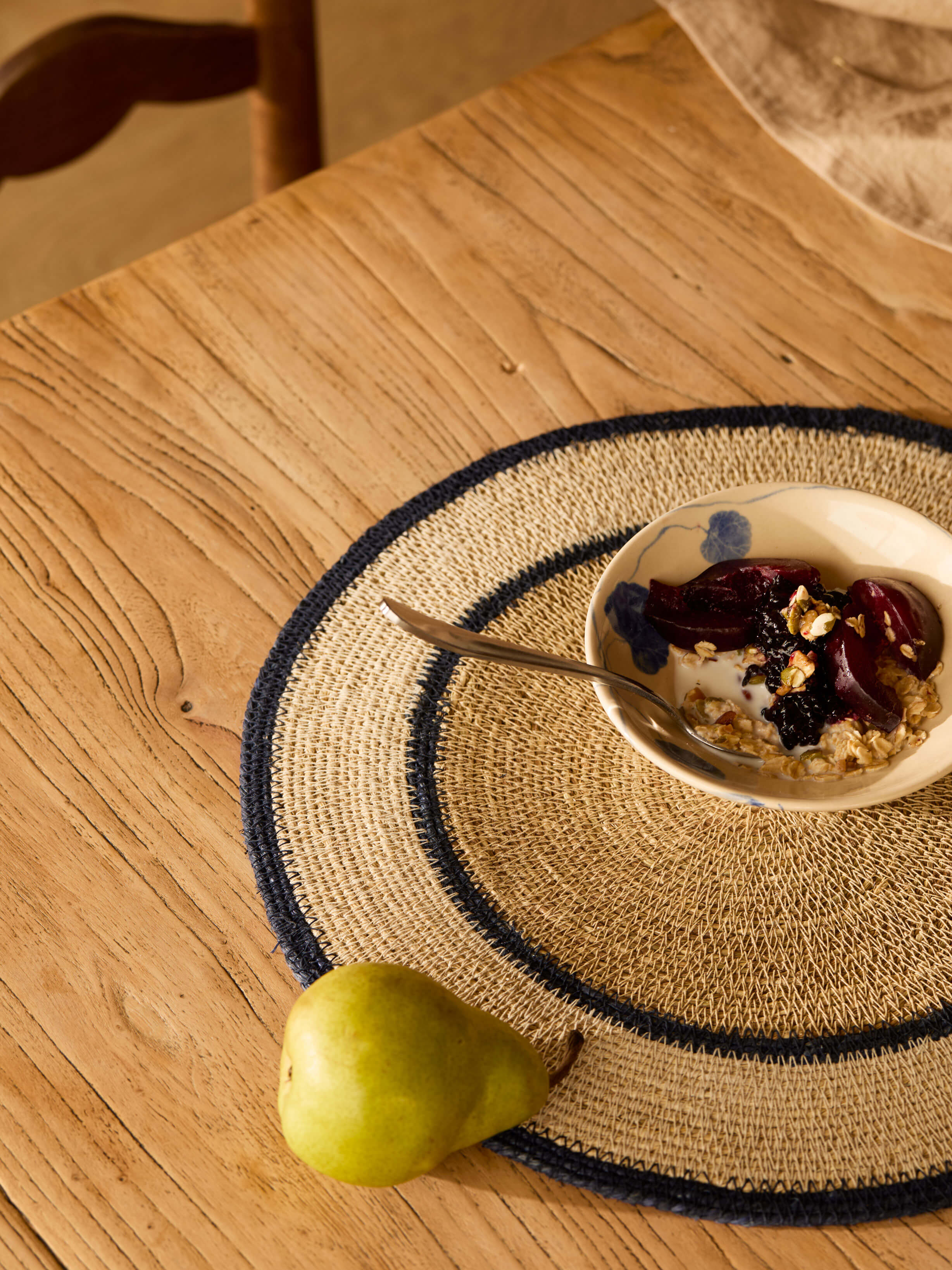 Sabine Indigo Woven Placemat Set