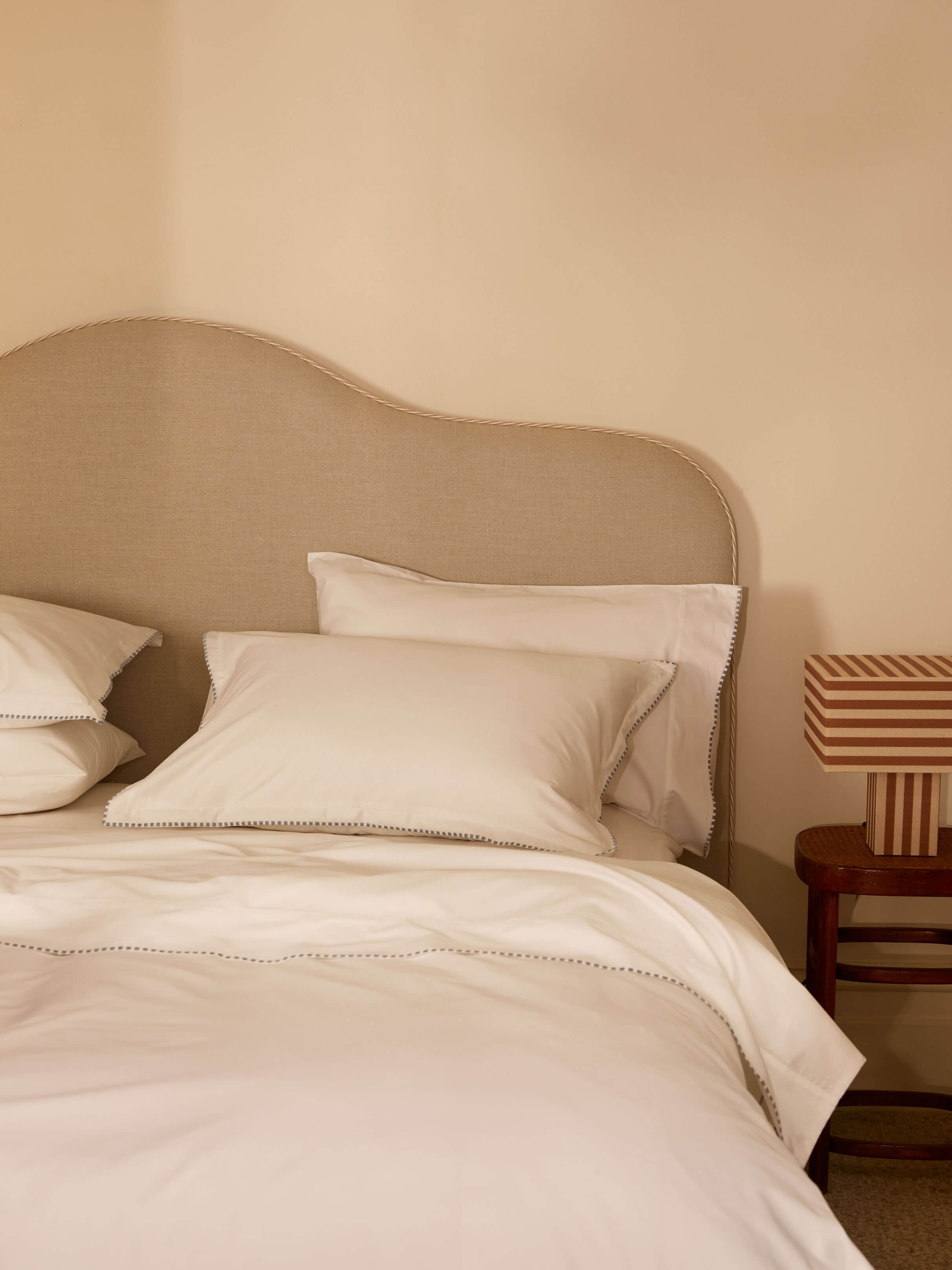 Florian French Blue Egyptian Cotton Sheet Set