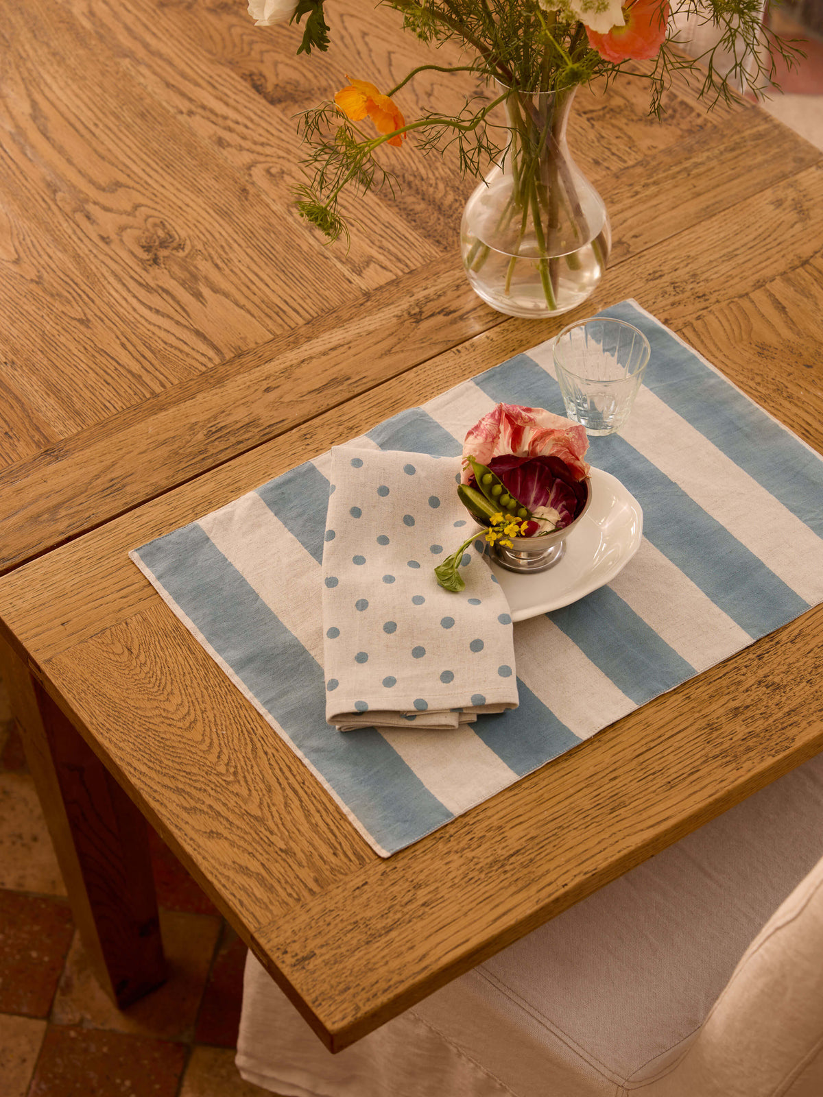 Riviera French Blue Placemat Set