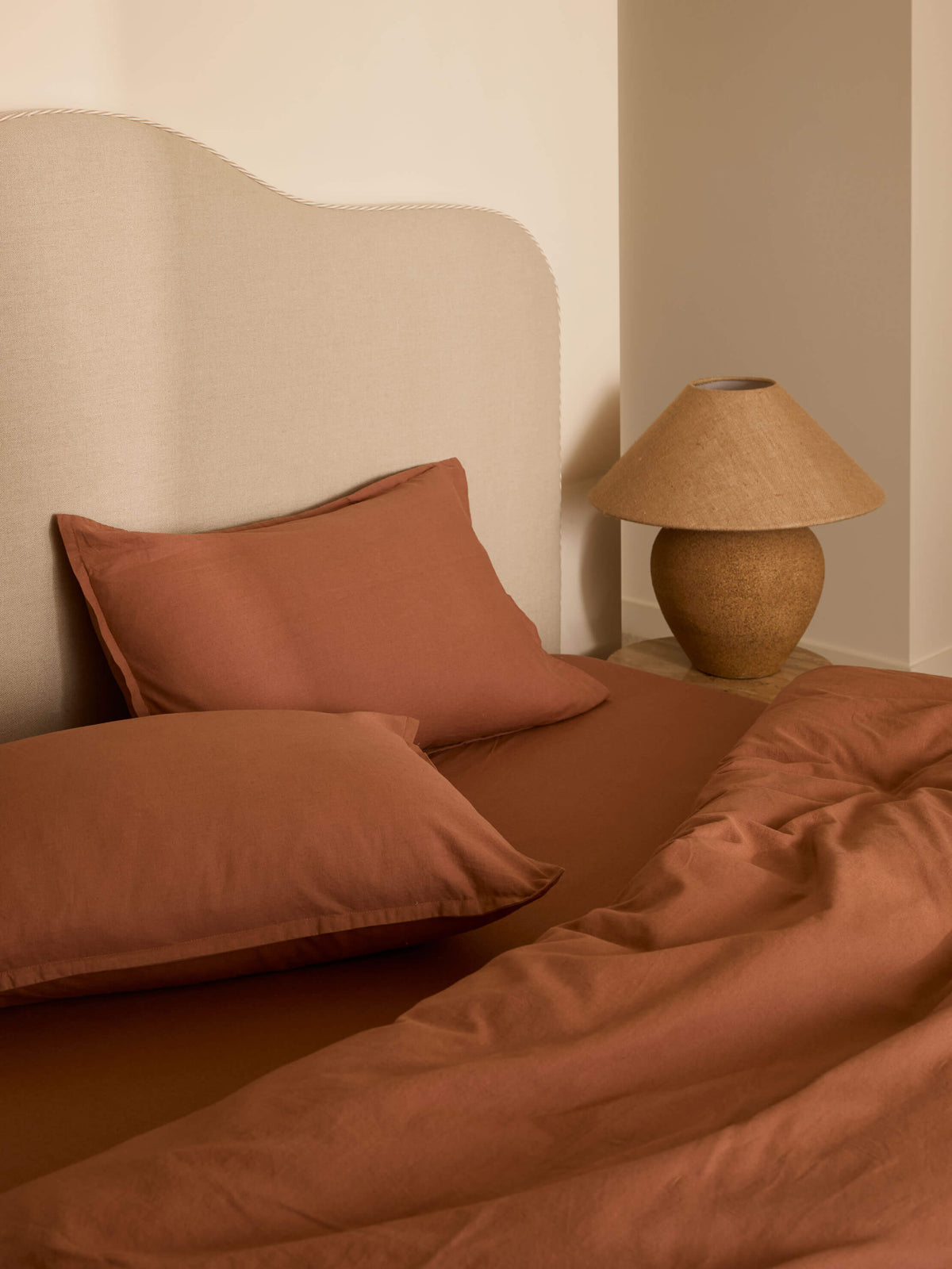 Avenue Clay Linen & Cotton Duvet Cover Set