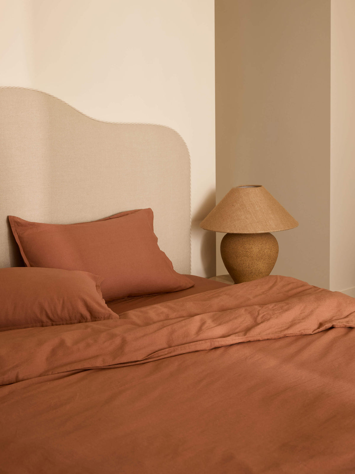 Avenue Clay Linen & Cotton Duvet Cover Set