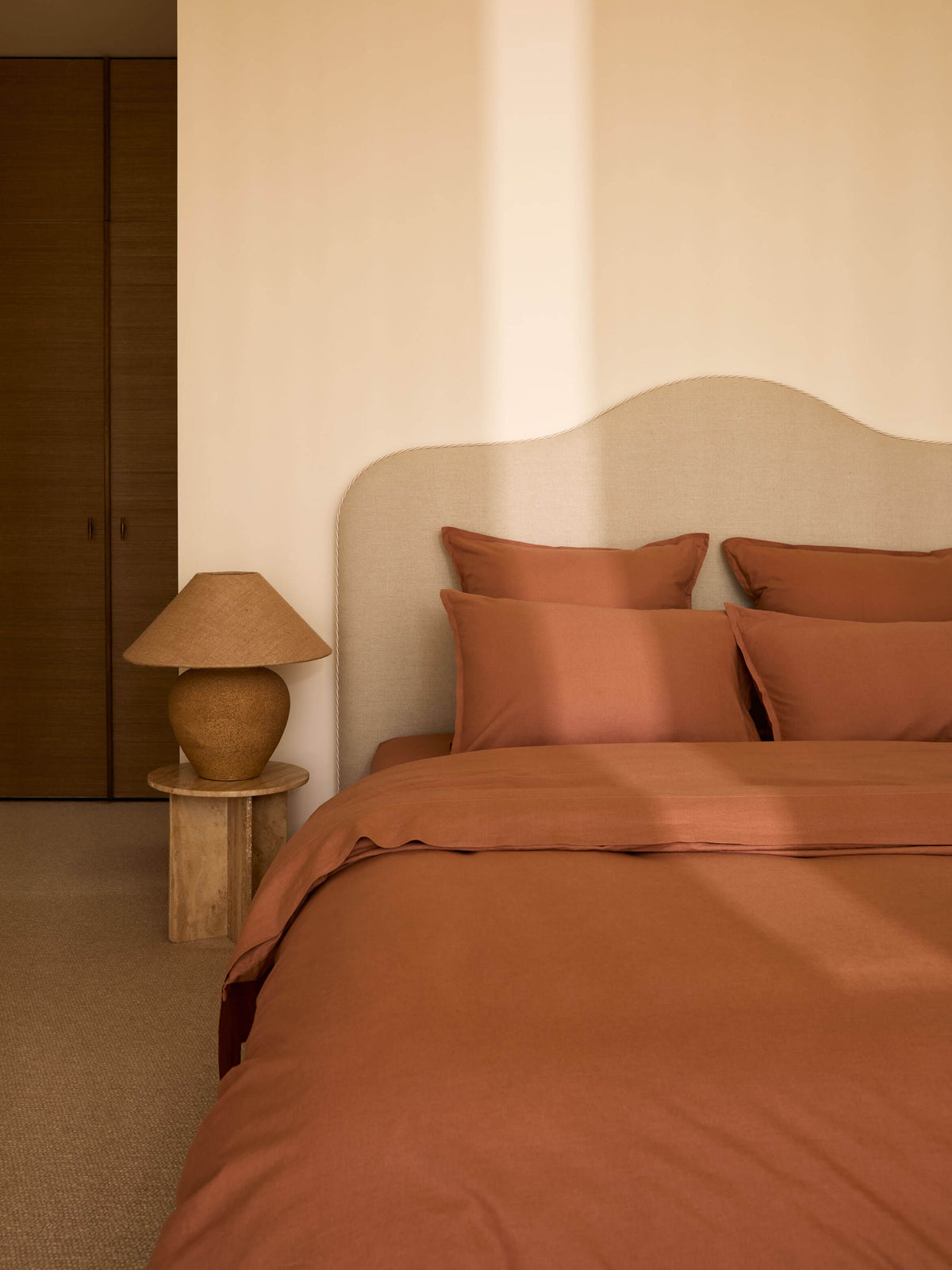 Avenue Clay Linen & Cotton Duvet Cover Set