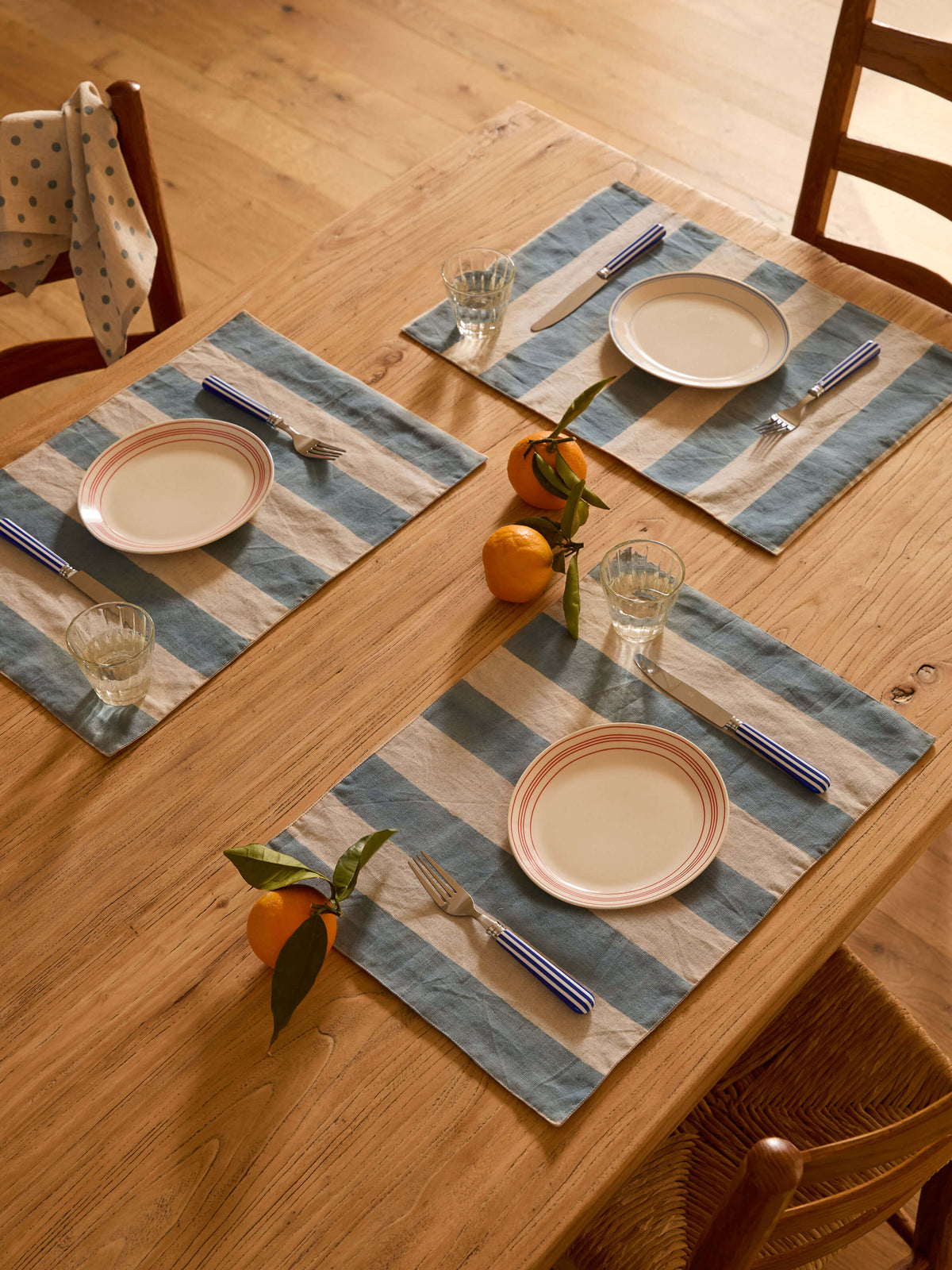Riviera French Blue Placemat Set