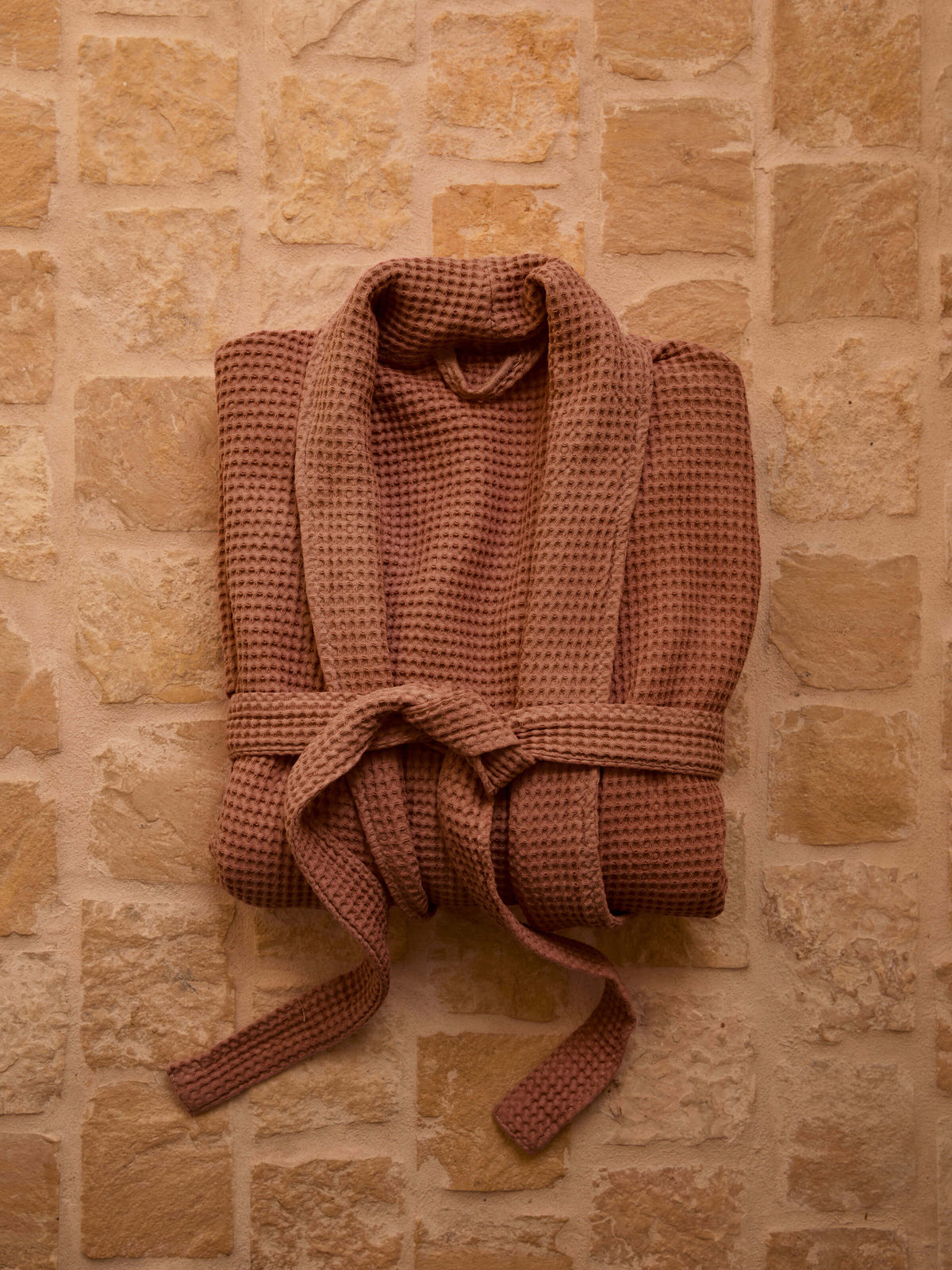 Spa Rosetta Waffle Cotton Bathrobe