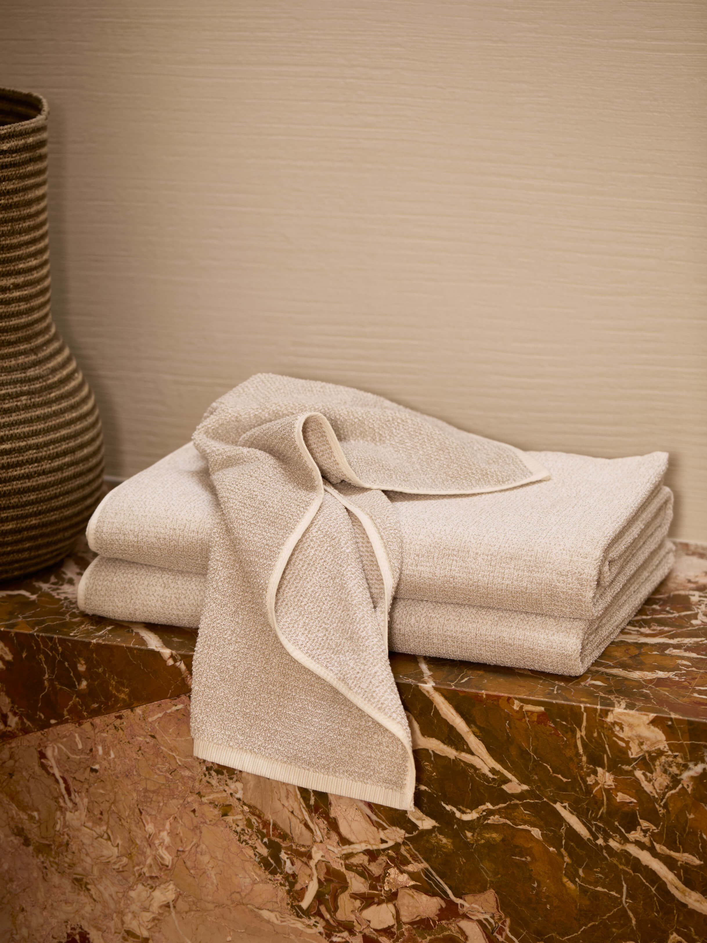 Tweed Nougat Towels