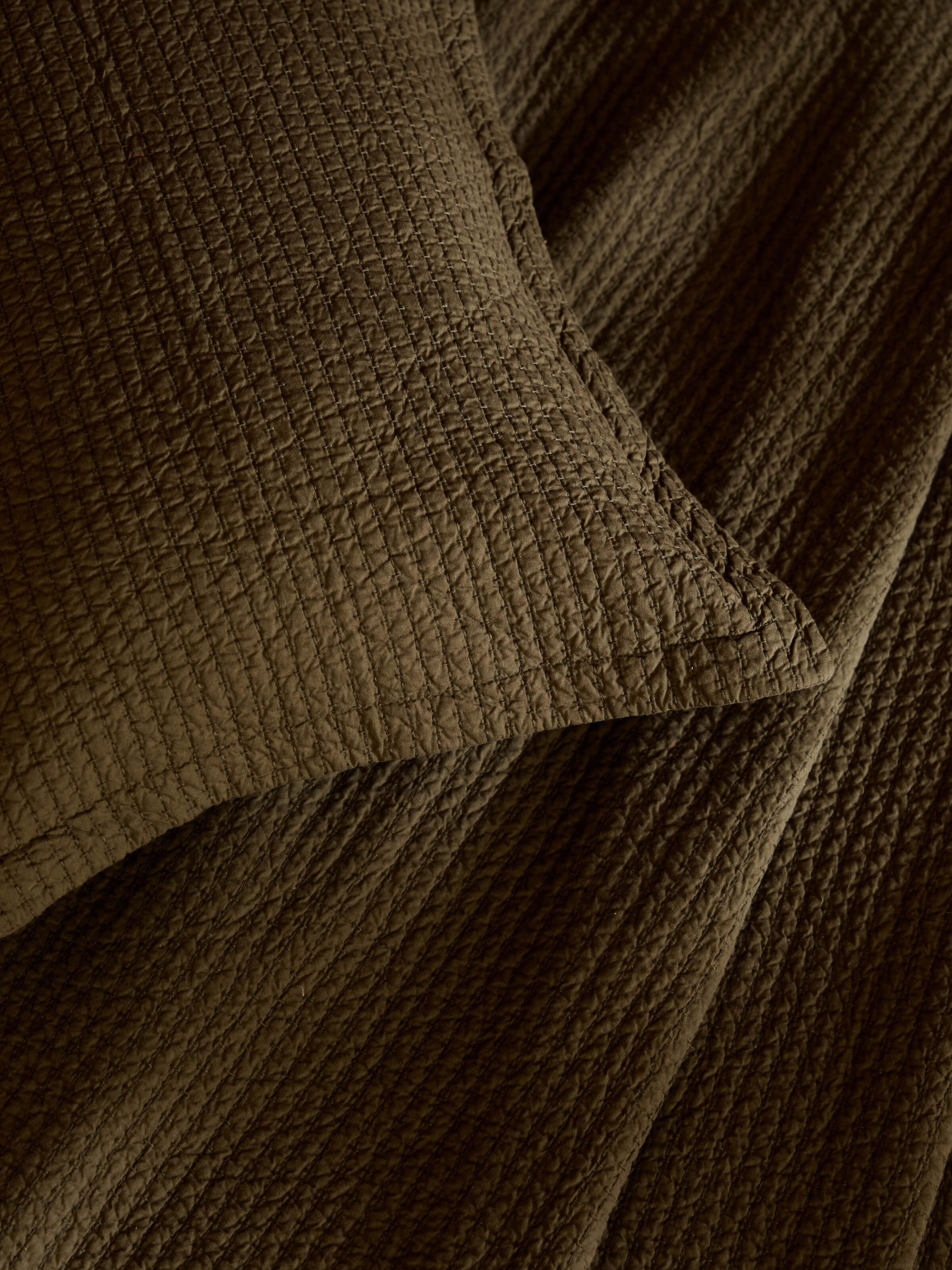 Aspen Olive Pure Cotton Quilt