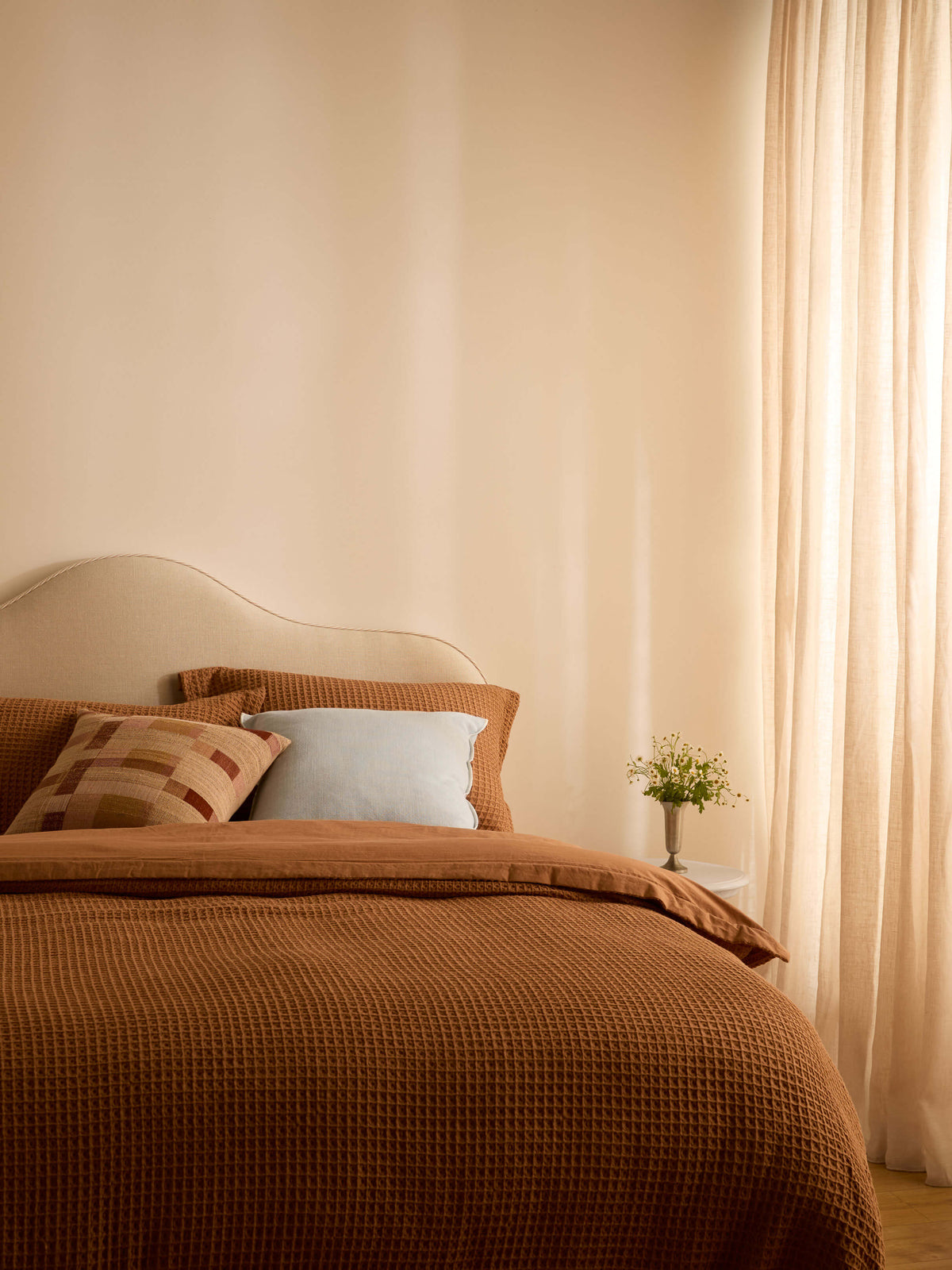 Romy Sky Linen & Cotton Cushion