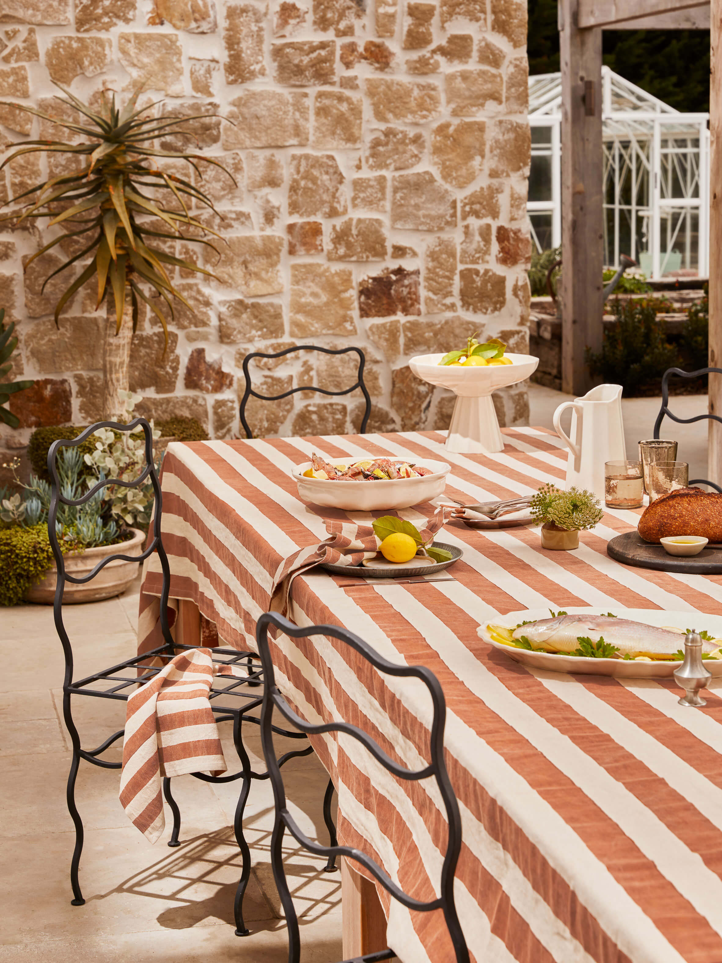 Riviera Terracotta Table Cloth