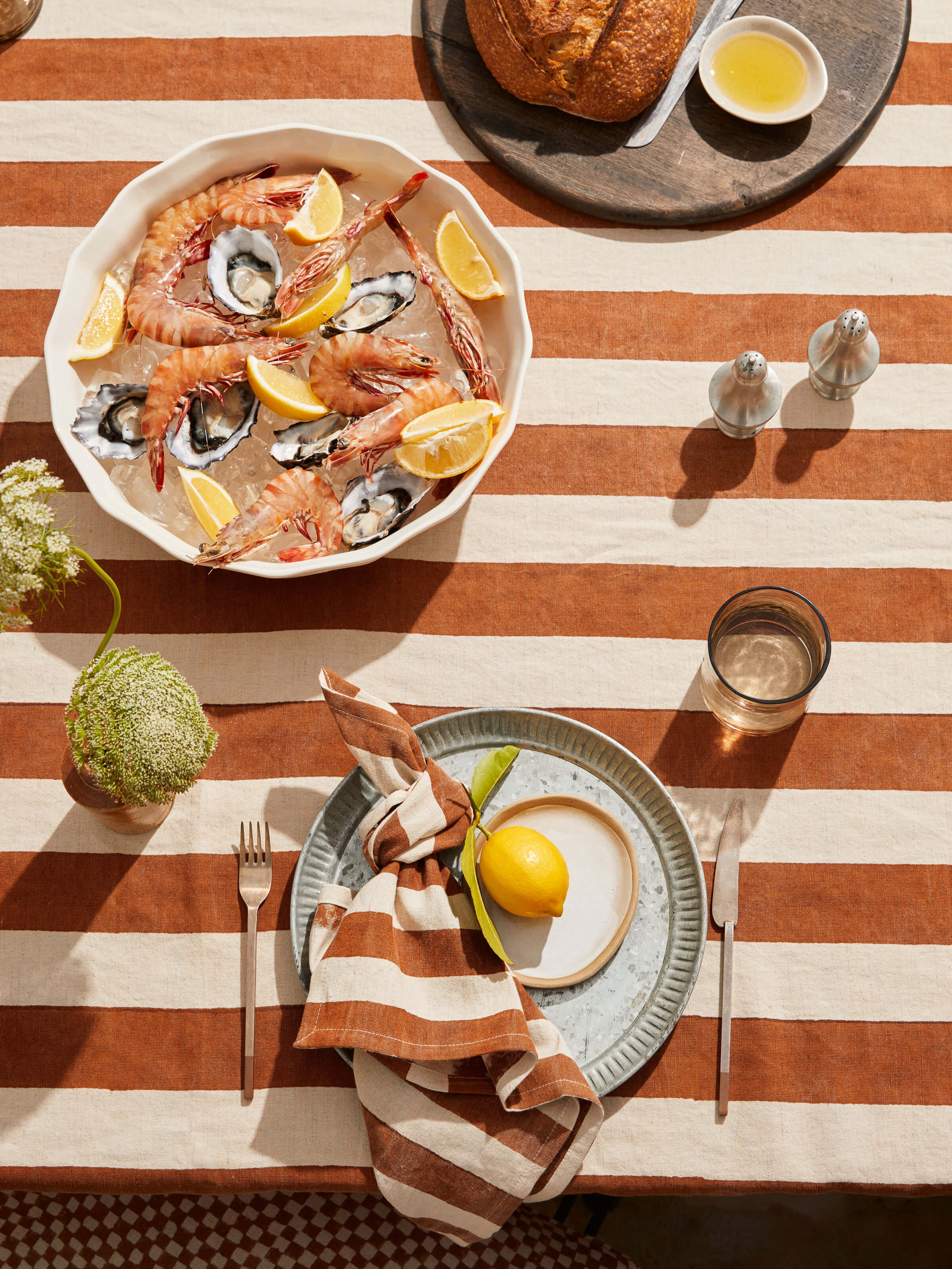 Riviera Terracotta Table Cloth