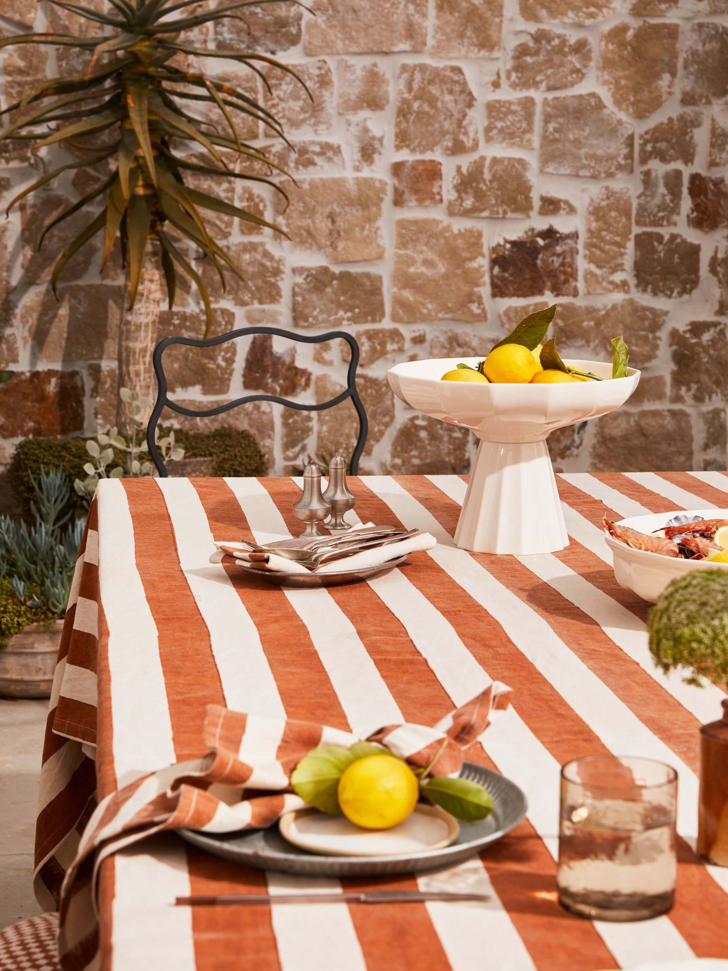 Riviera Terracotta Table Cloth