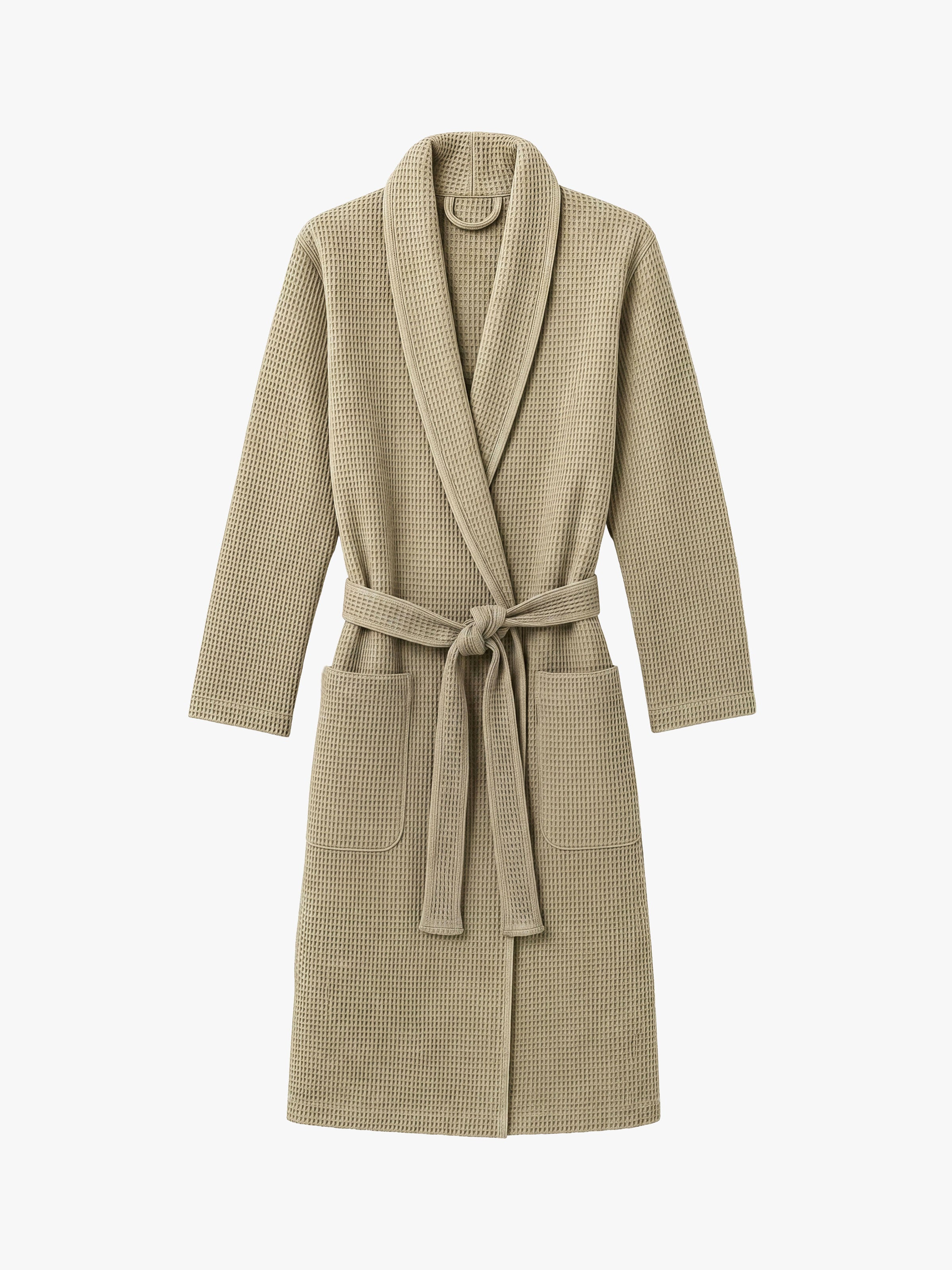Spa Matcha Waffle Cotton Bathrobe